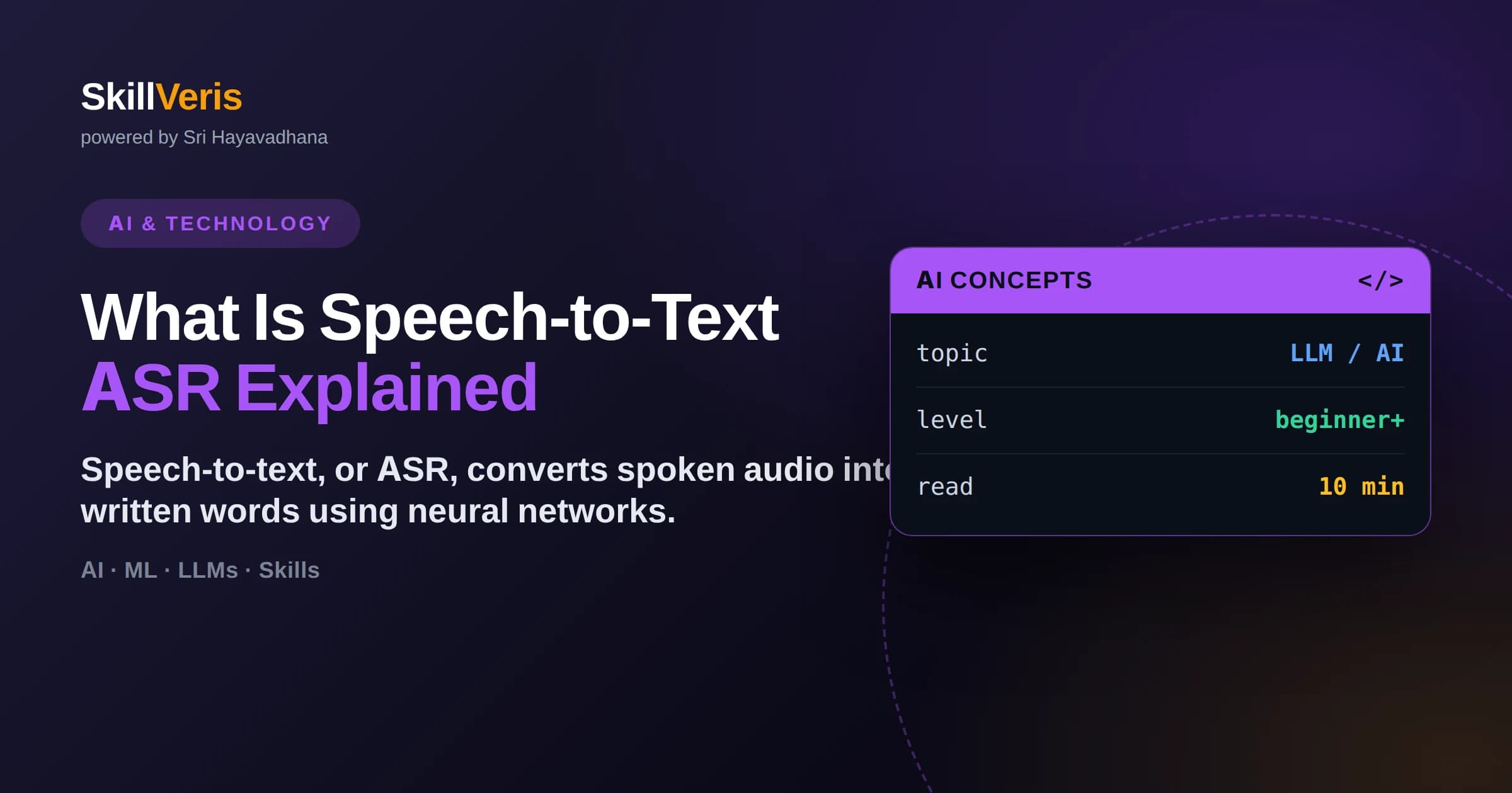 What Is Speech-to-Text: ASR Explained