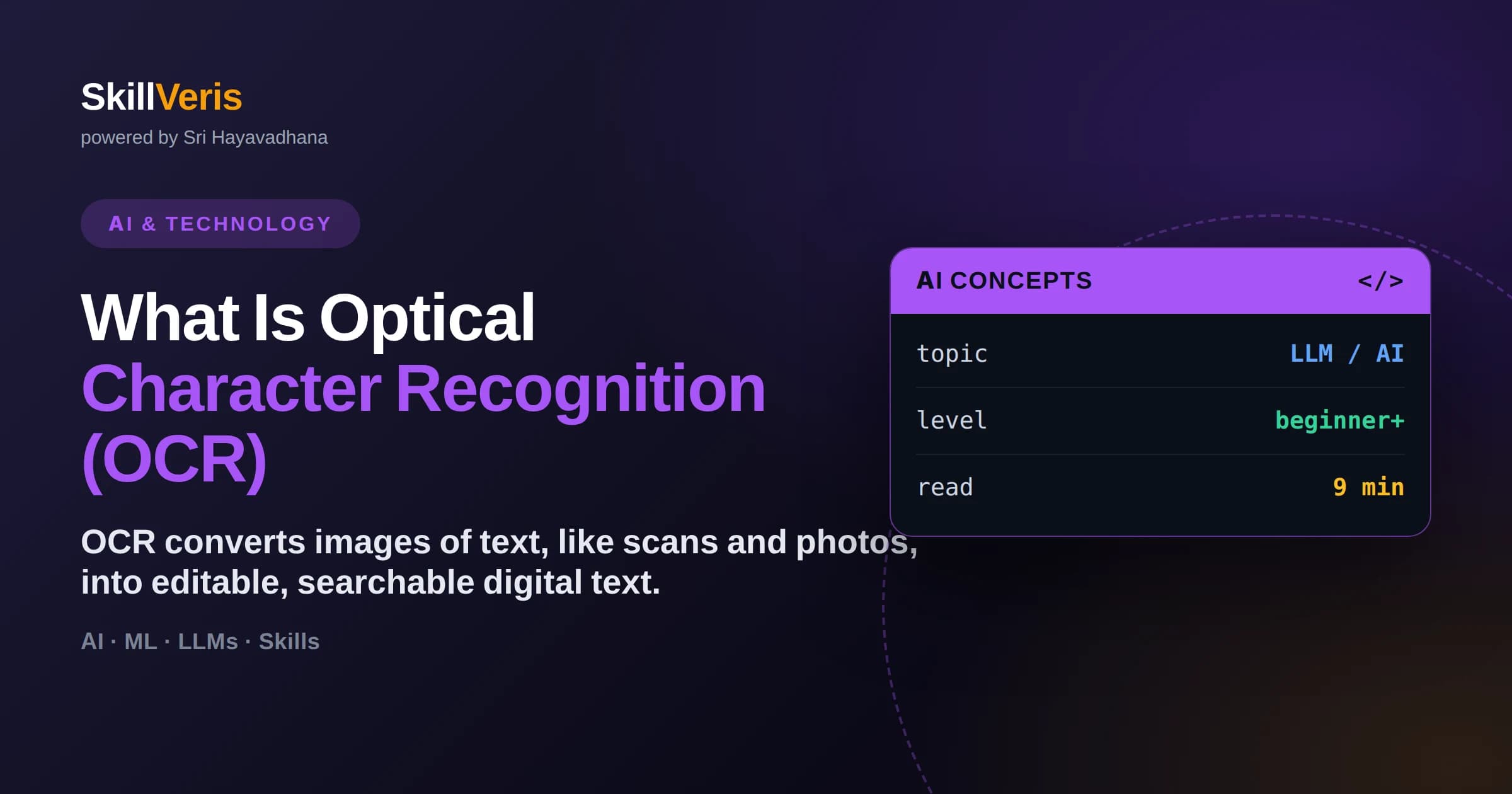 What Is Optical Character Recognition (OCR)