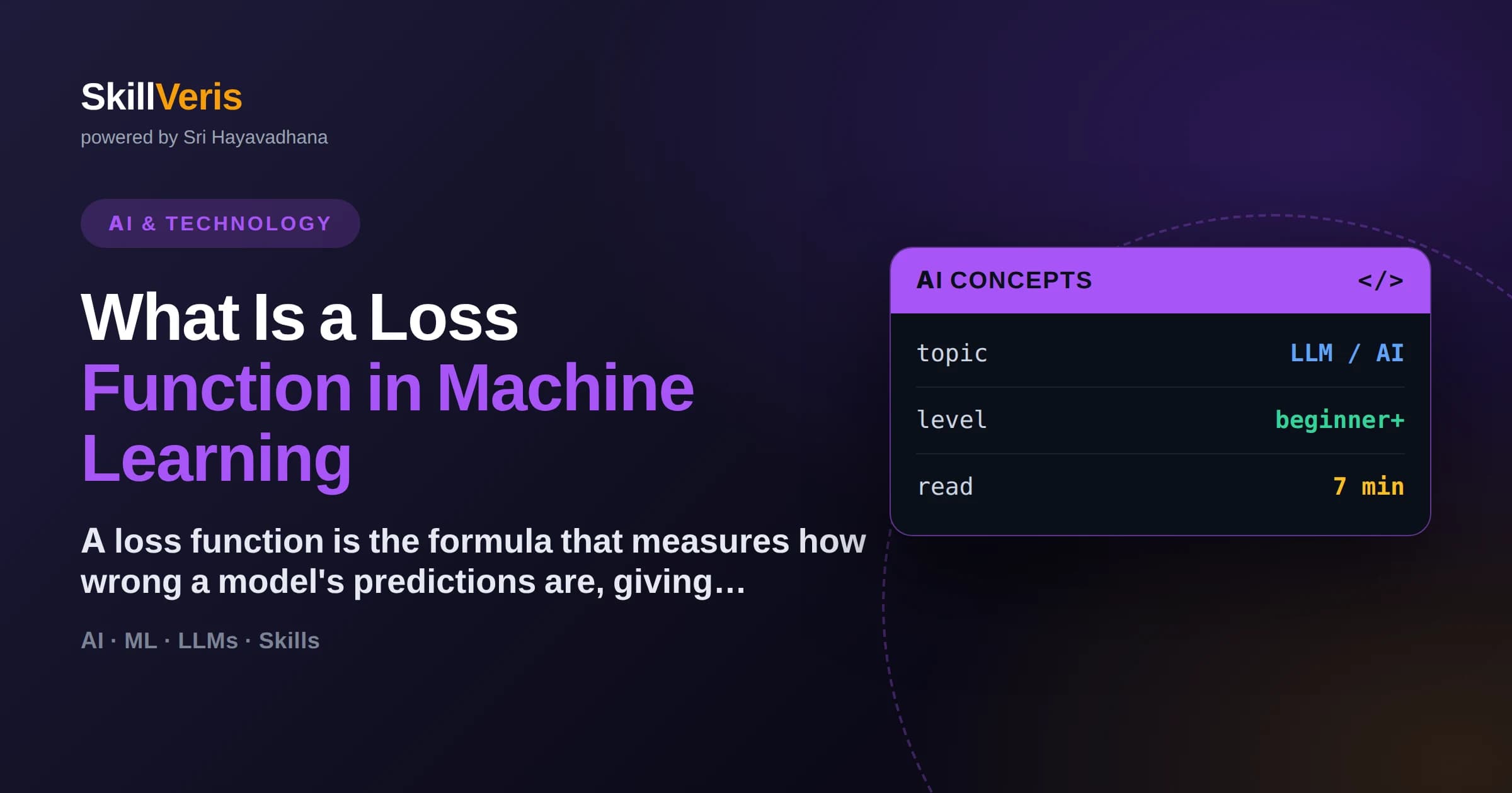 What Is a Loss Function in Machine Learning