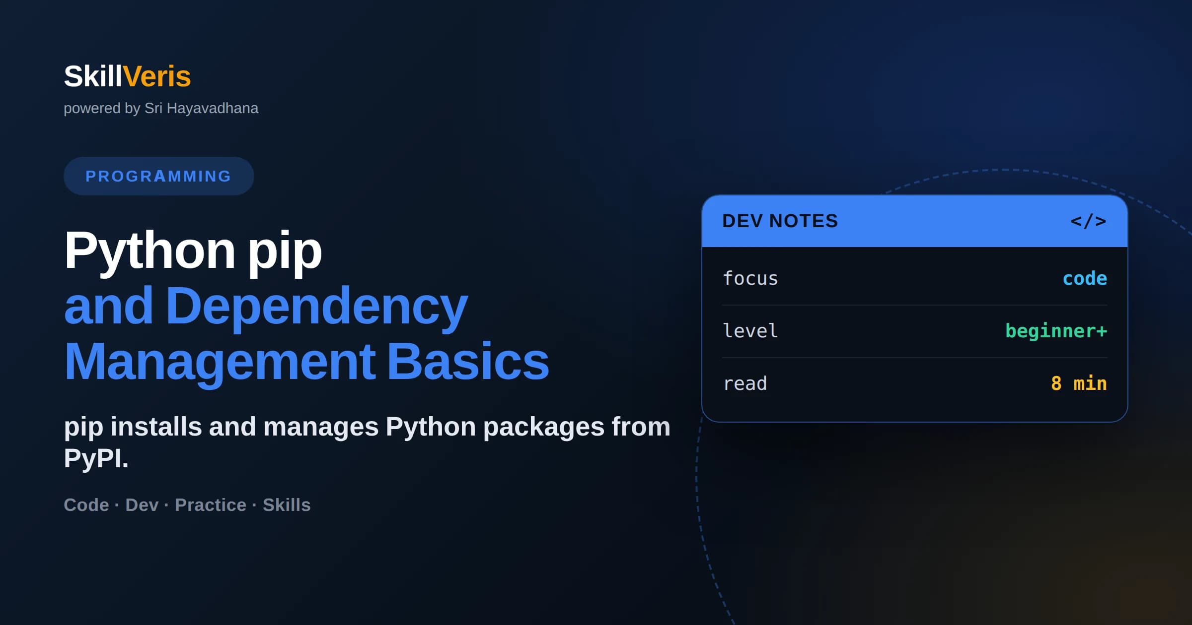Python pip and Dependency Management Basics