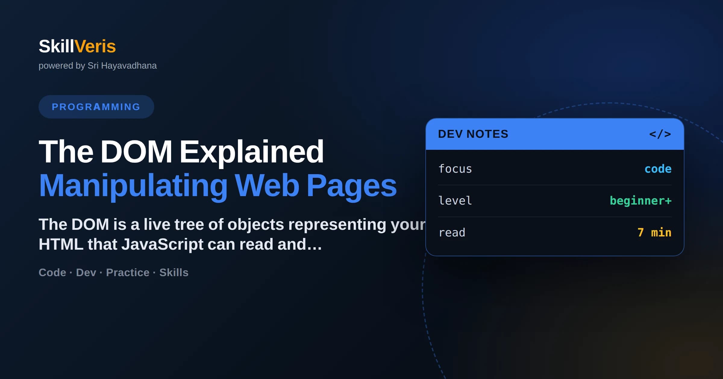 The DOM Explained: Manipulating Web Pages