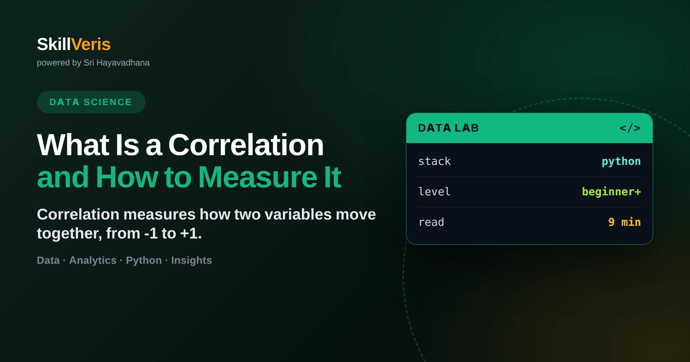 What Is a Correlation and How to Measure It