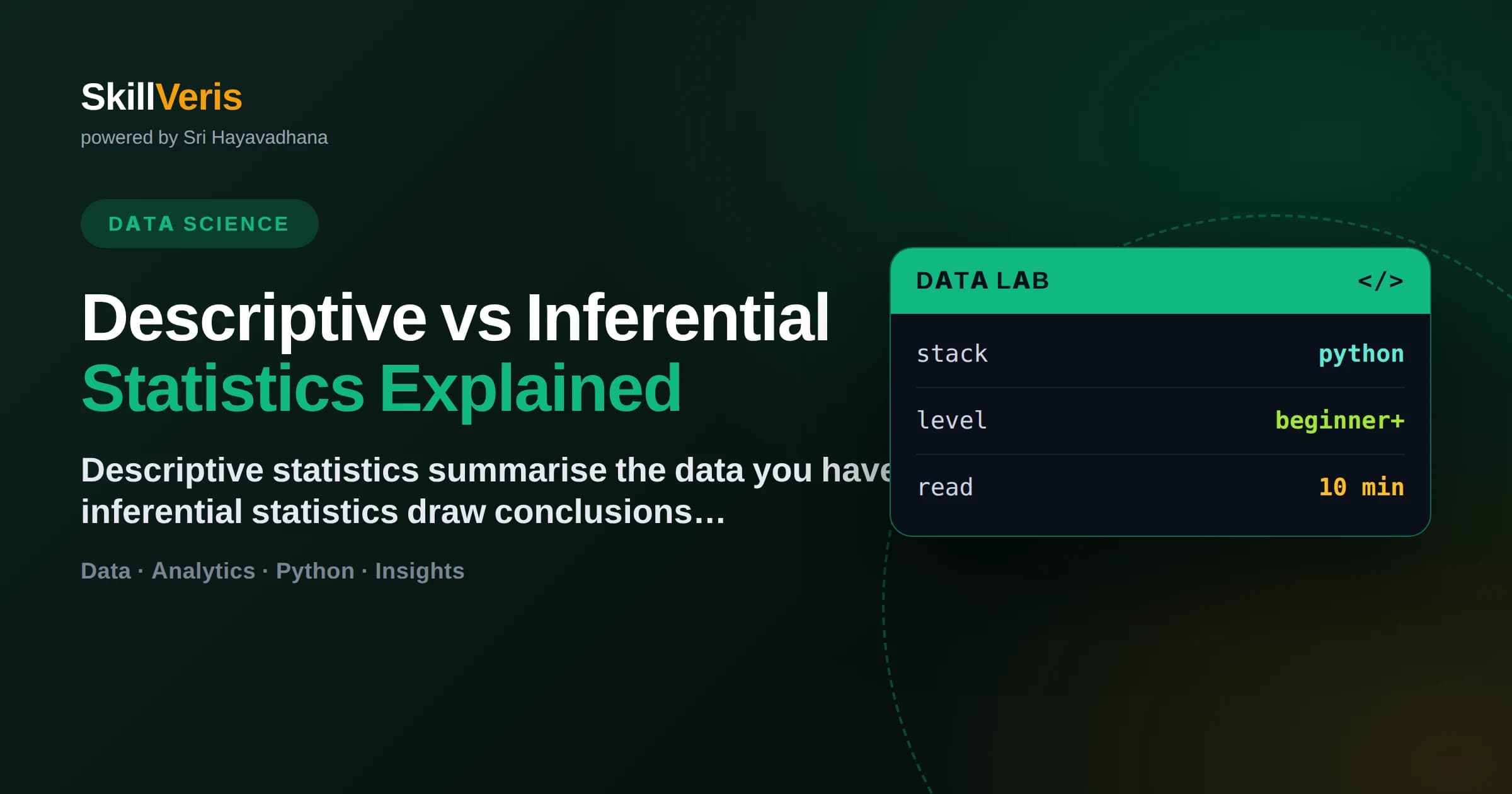 Descriptive vs Inferential Statistics Explained