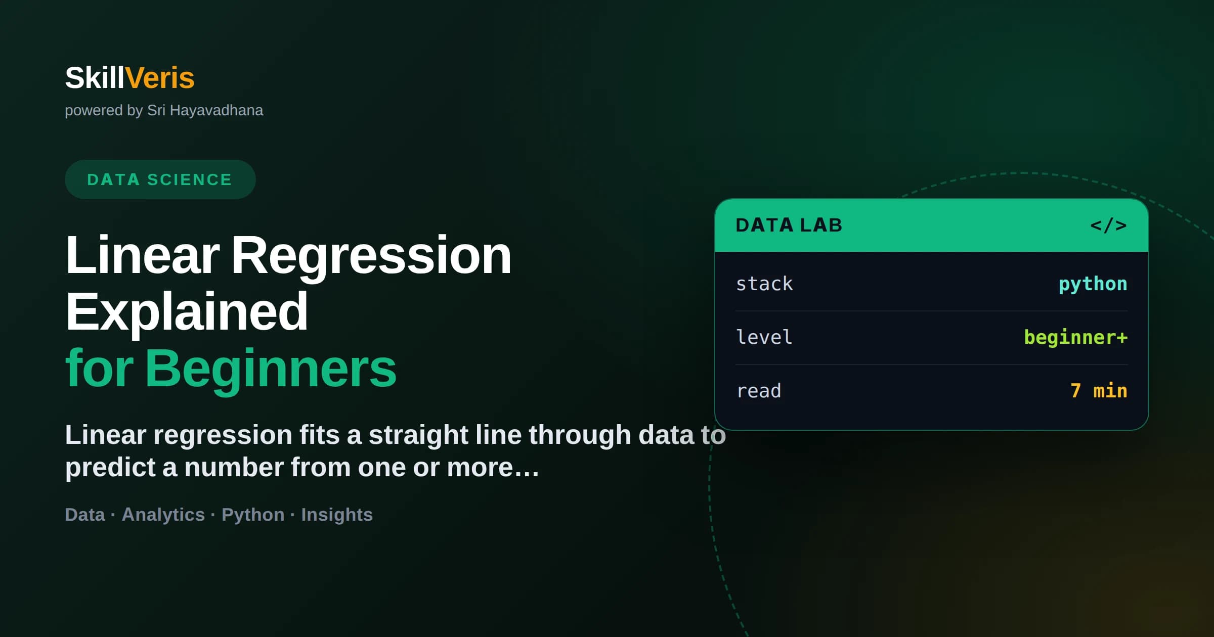 Linear Regression Explained for Beginners