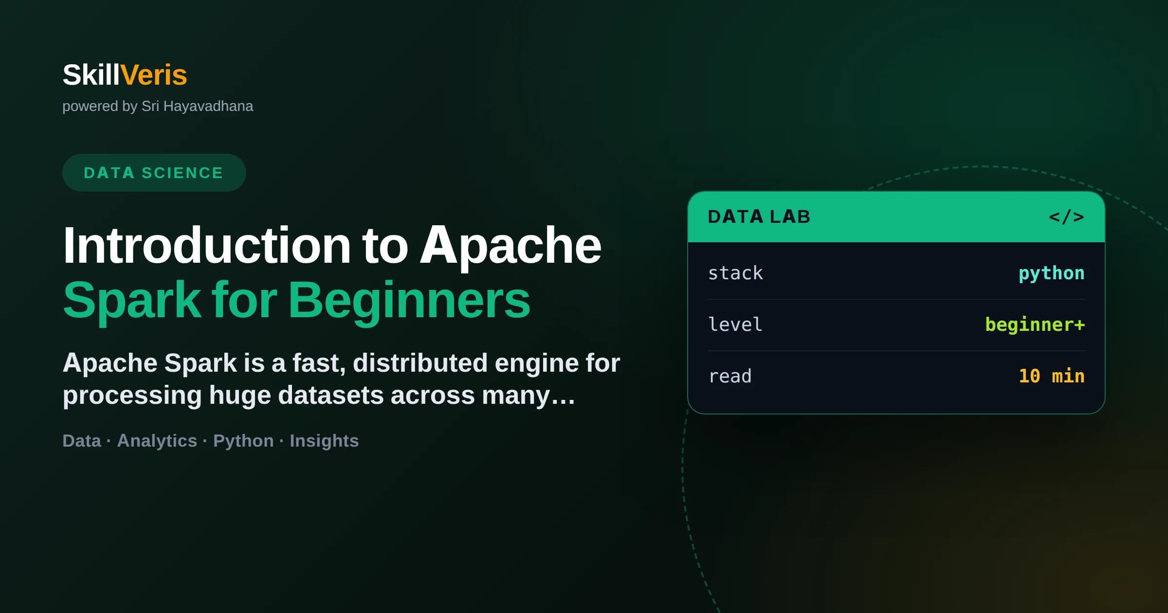 Introduction to Apache Spark for Beginners