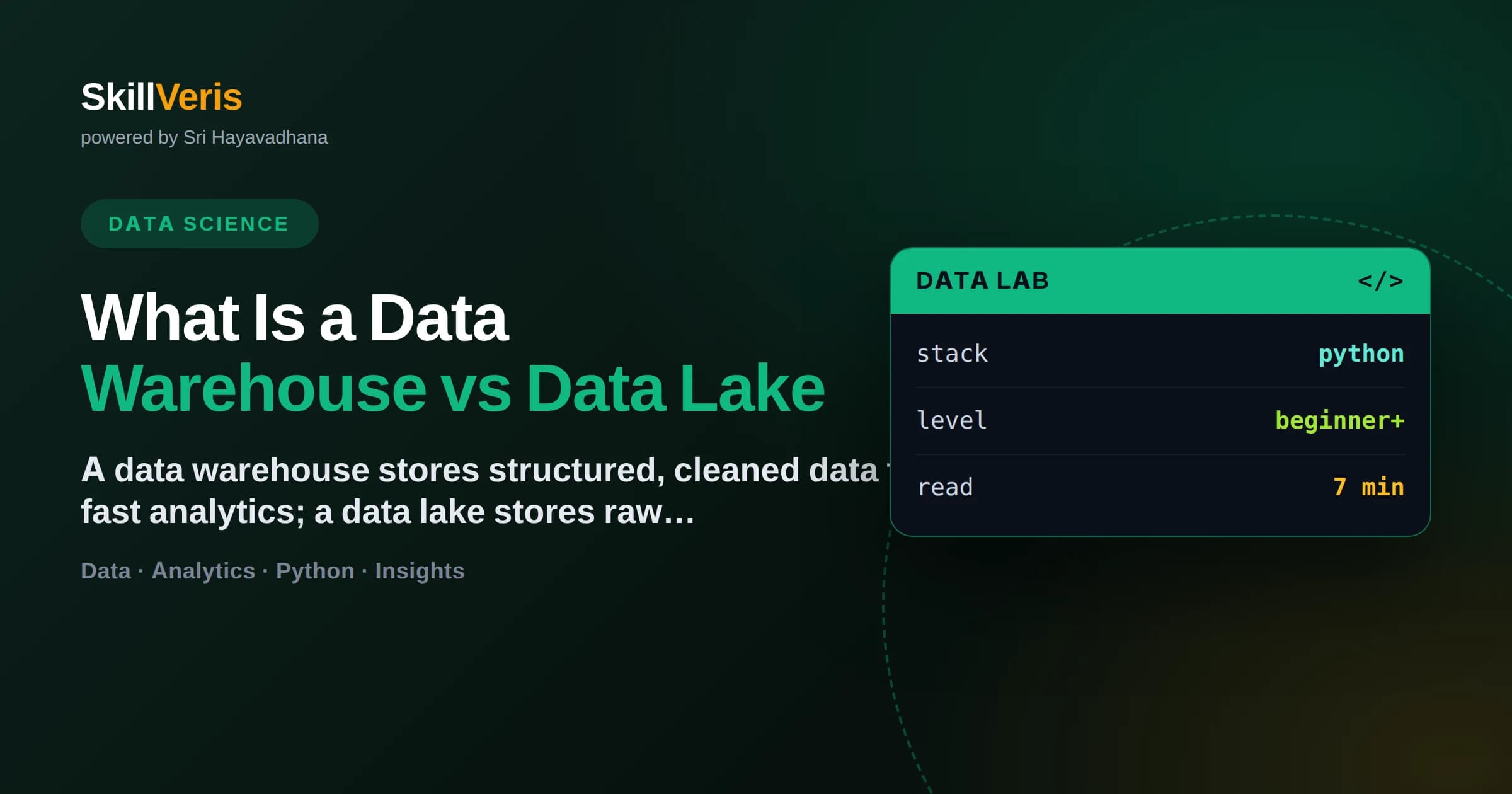 What Is a Data Warehouse vs Data Lake