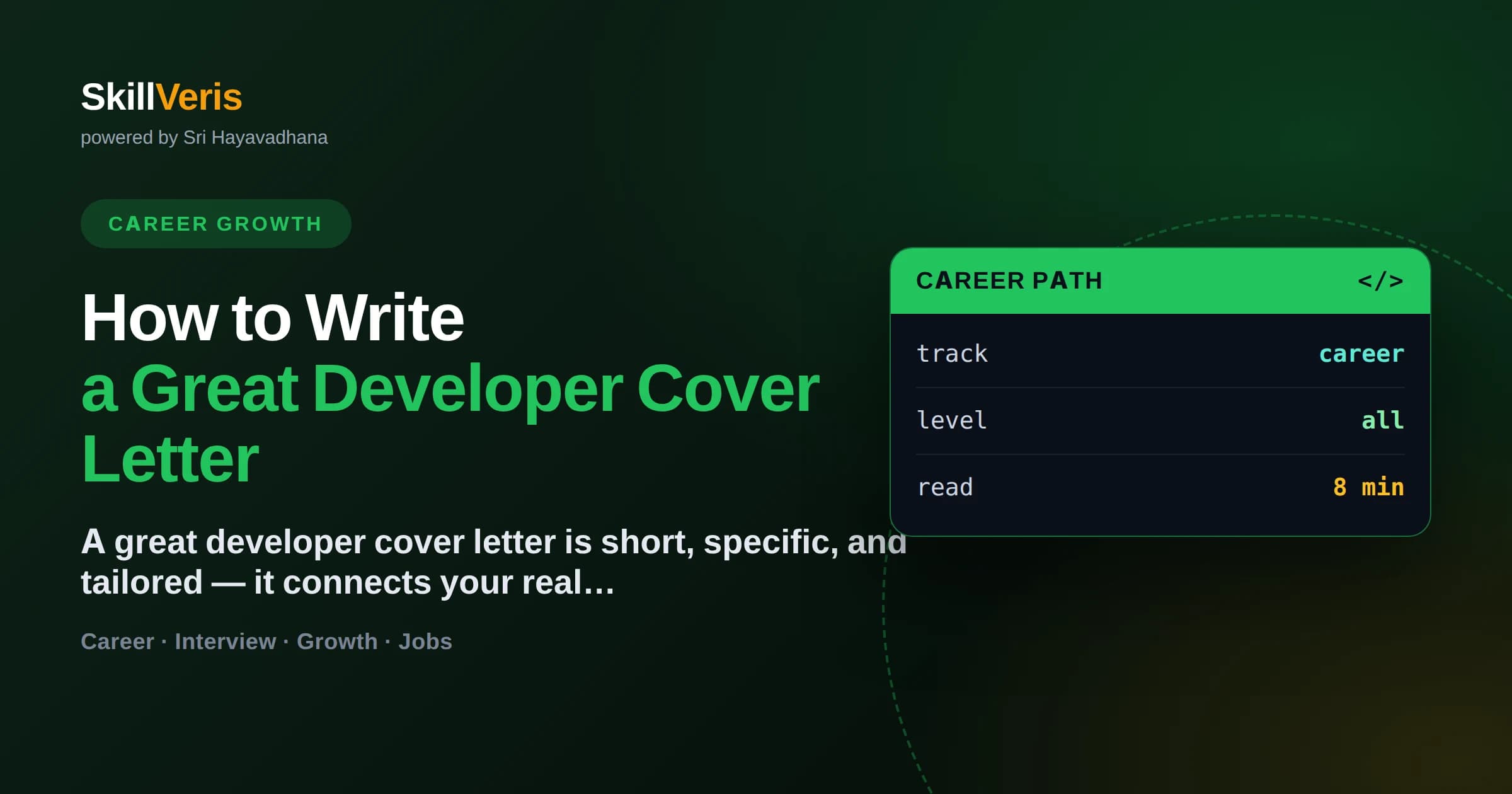 How to Write a Great Developer Cover Letter