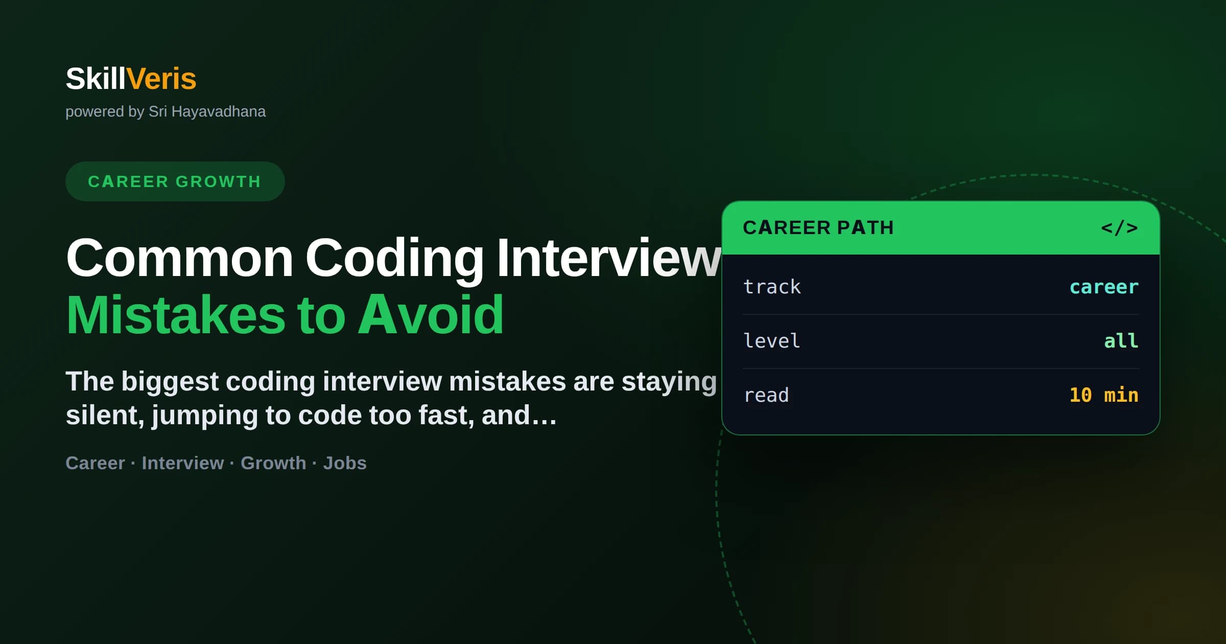 Common Coding Interview Mistakes to Avoid