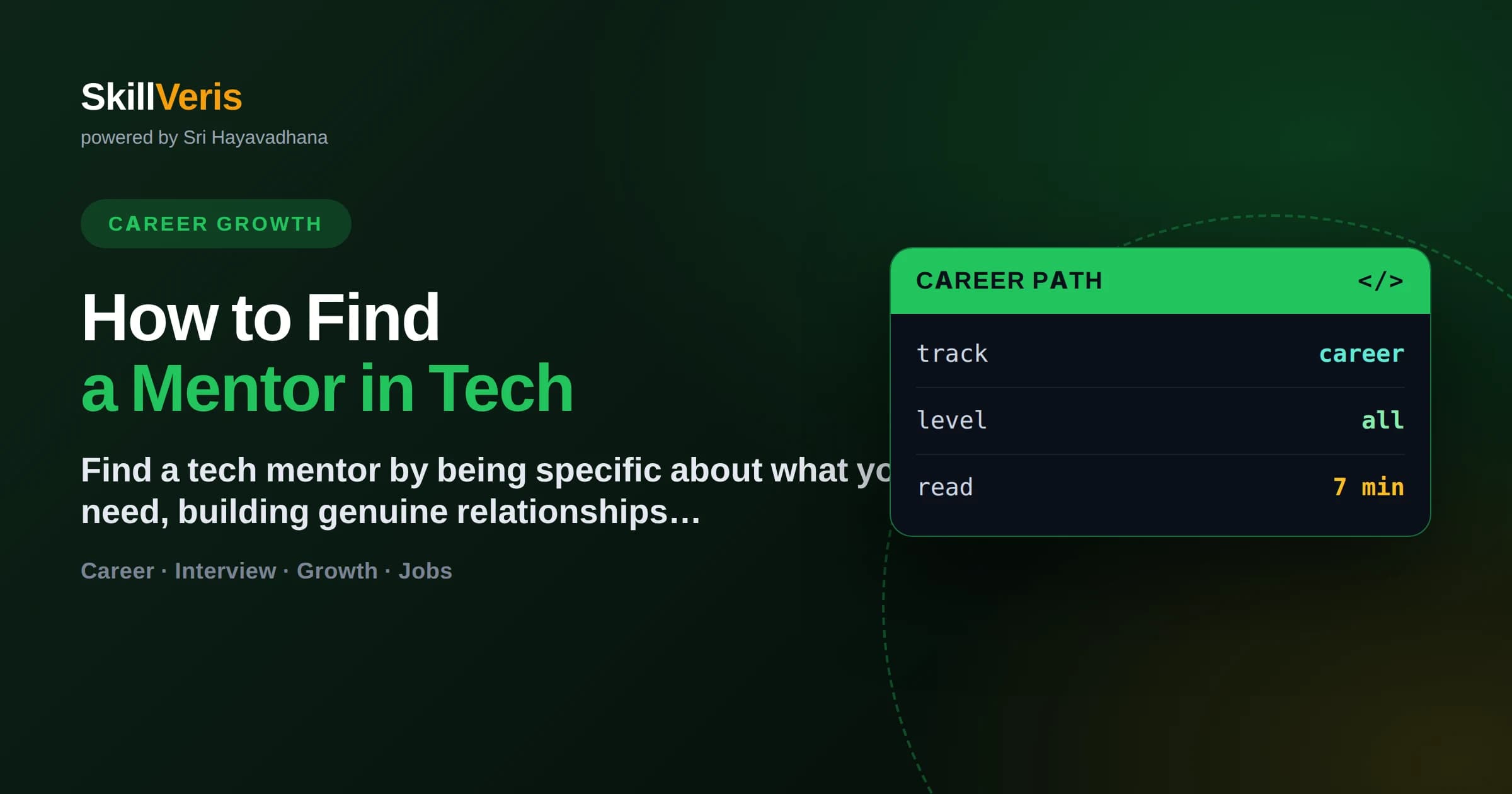 How to Find a Mentor in Tech