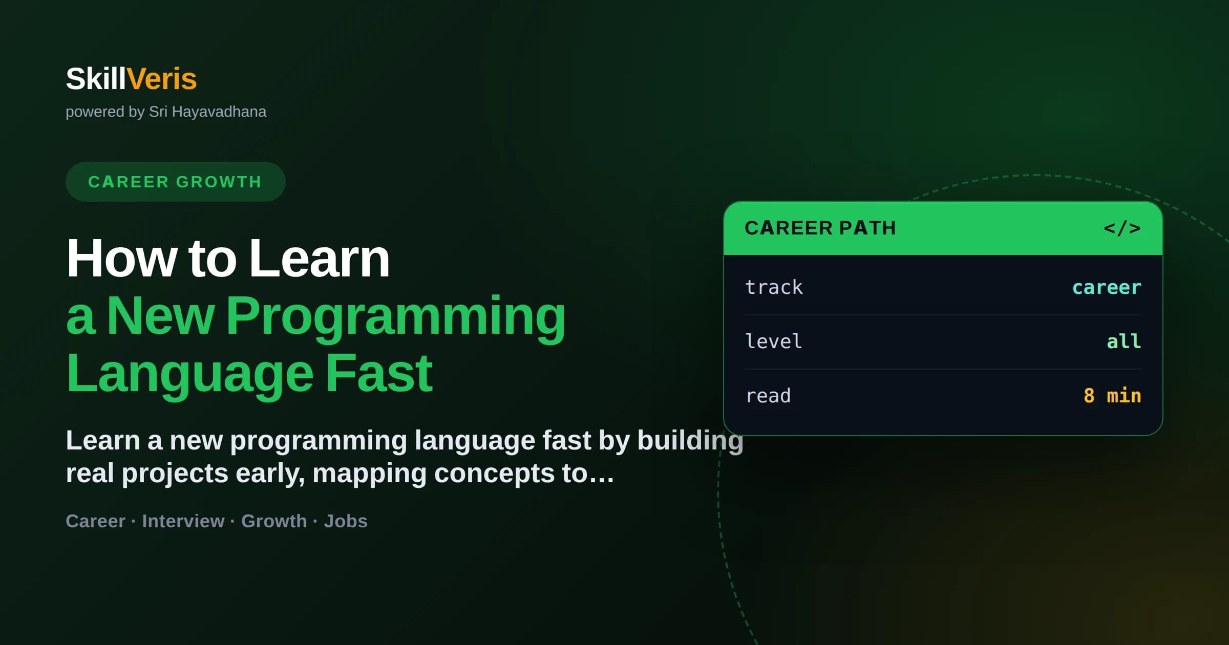 How to Learn a New Programming Language Fast