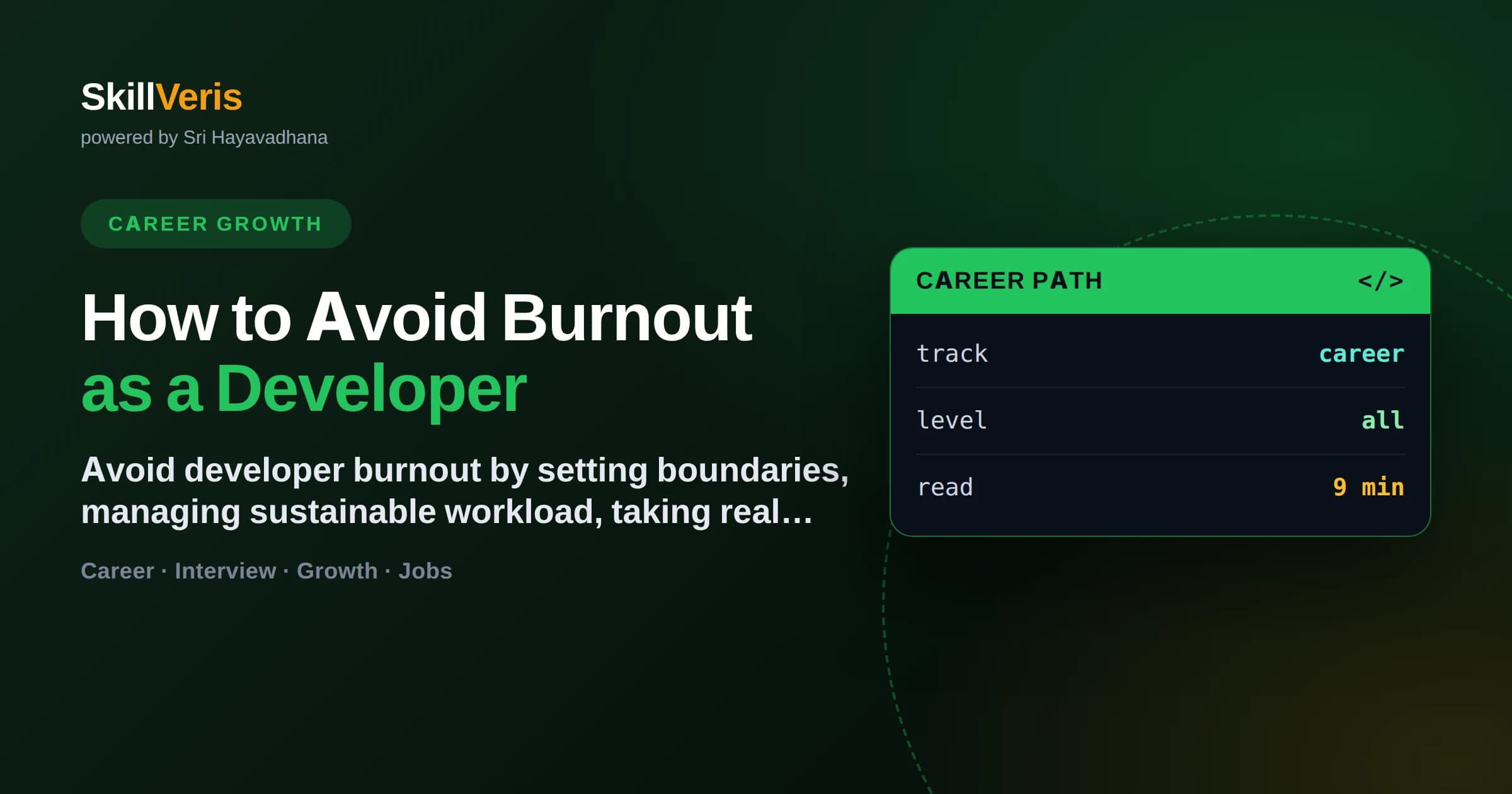 How to Avoid Burnout as a Developer