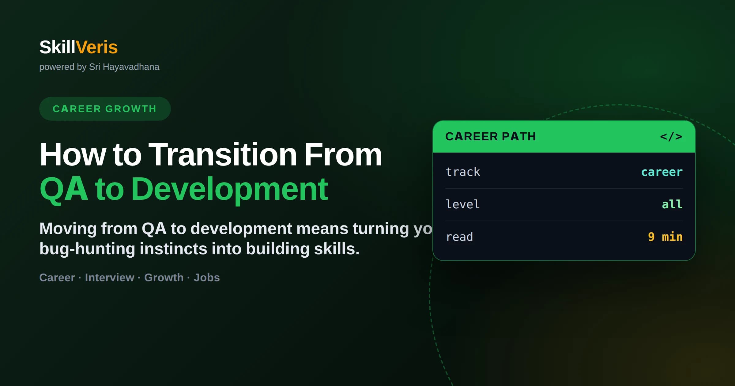 How to Transition From QA to Development