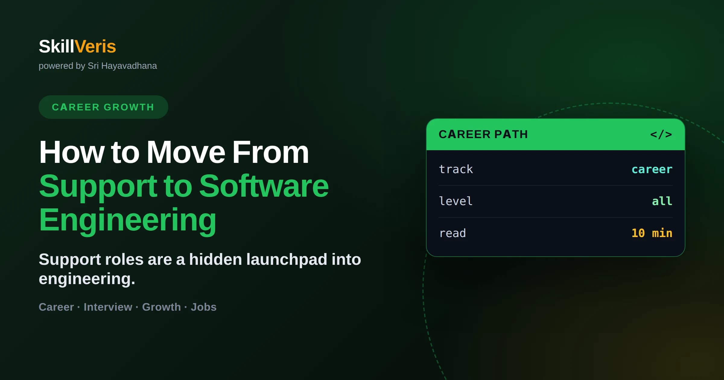 How to Move From Support to Software Engineering