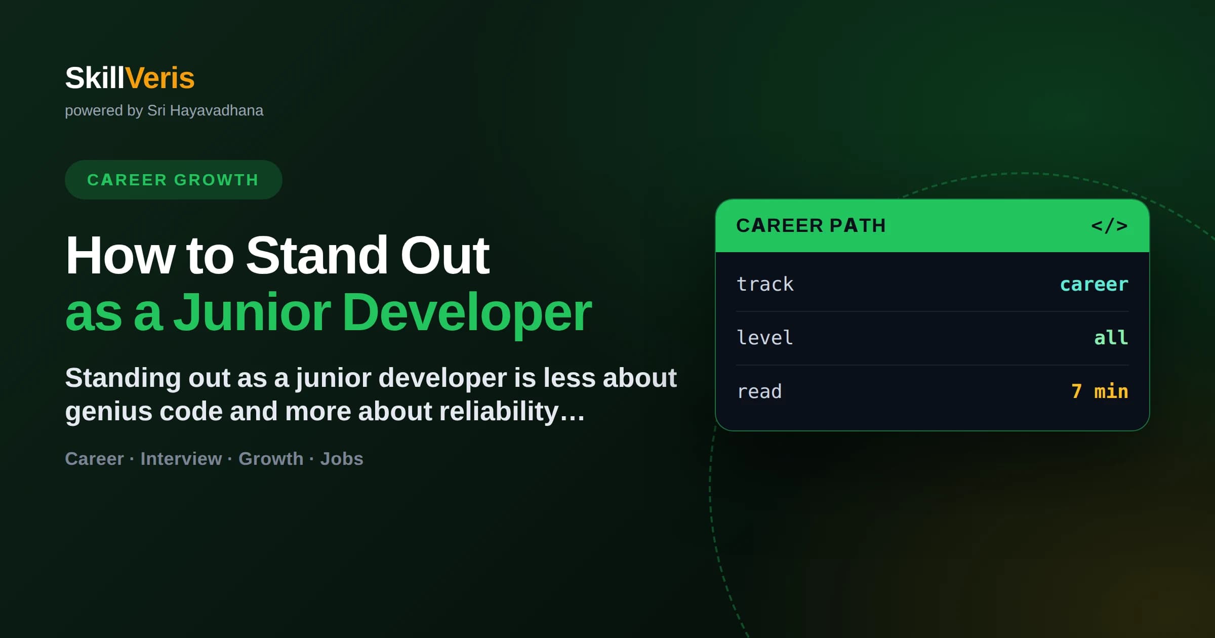 How to Stand Out as a Junior Developer