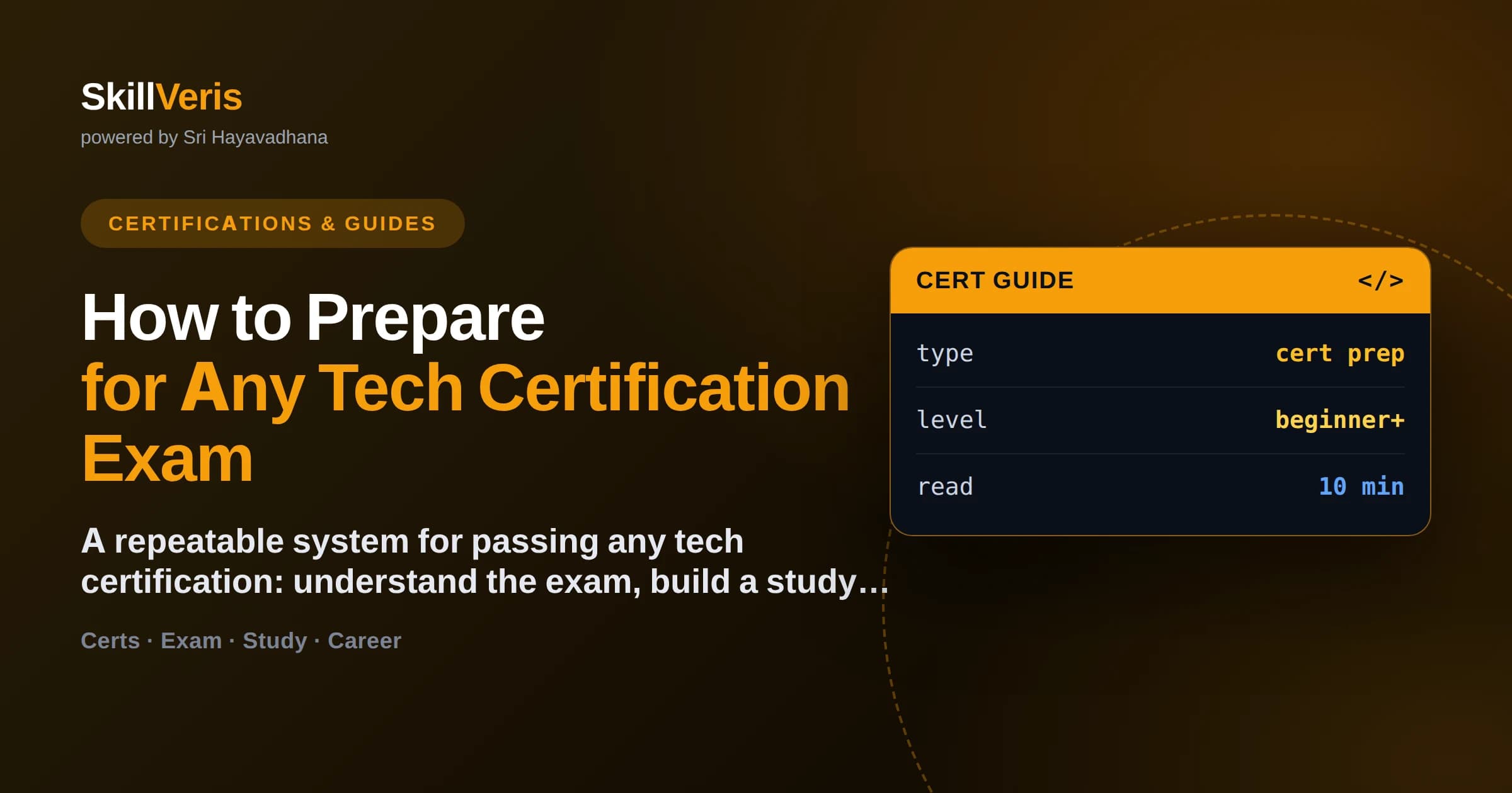 How to Prepare for Any Tech Certification Exam