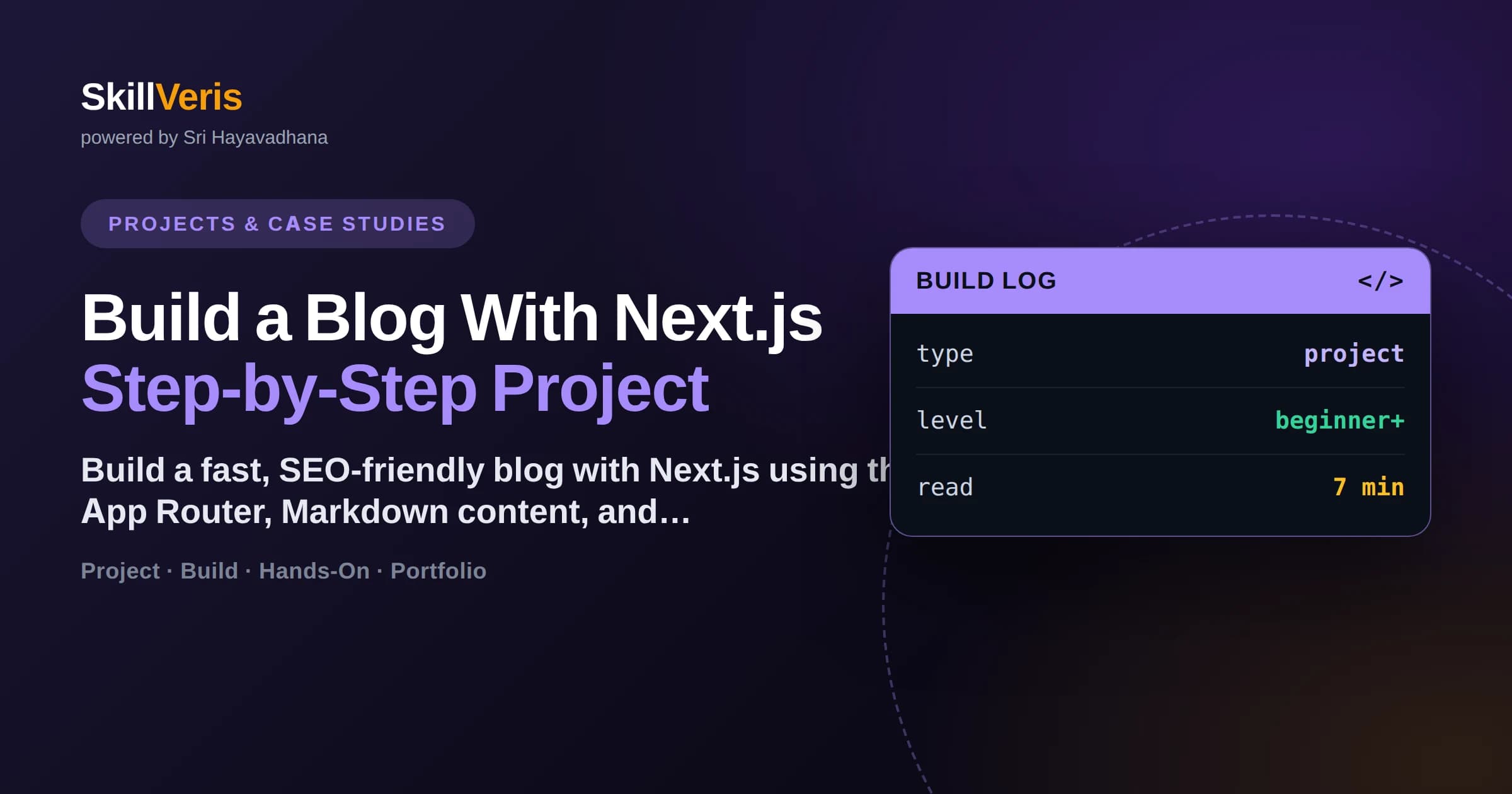 Build a Blog With Next.js: Step-by-Step Project