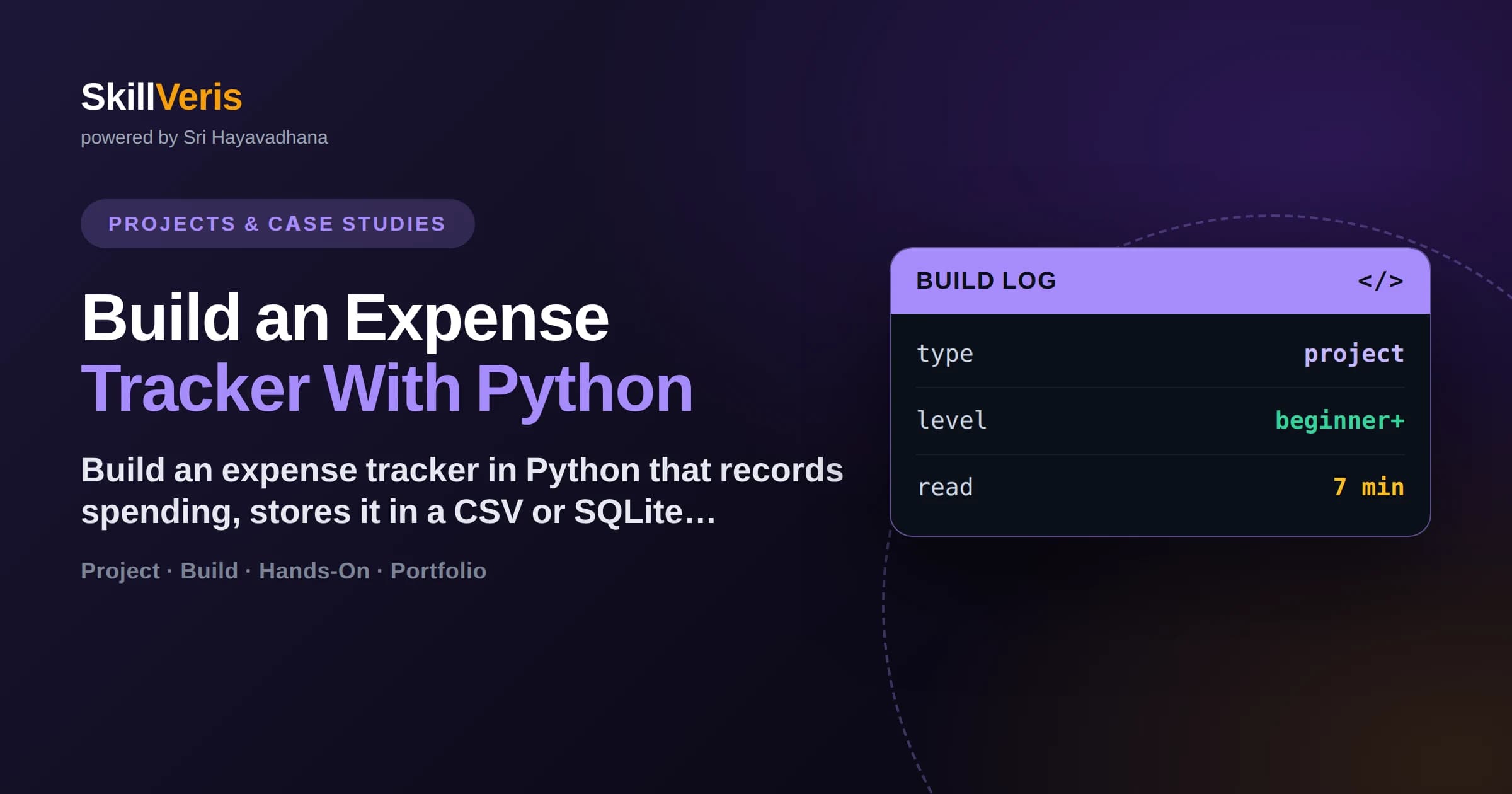 Build an Expense Tracker With Python