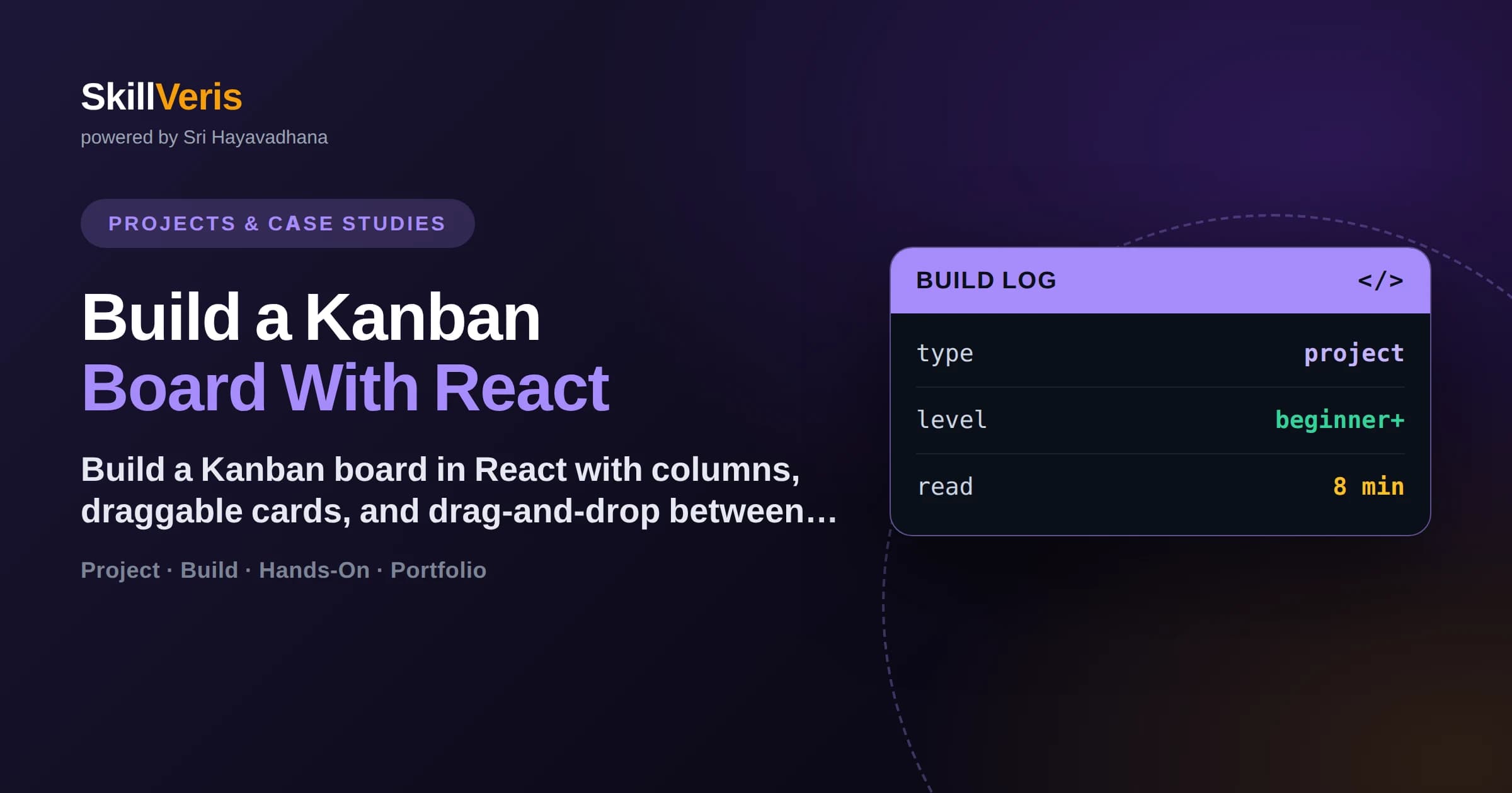 Build a Kanban Board With React