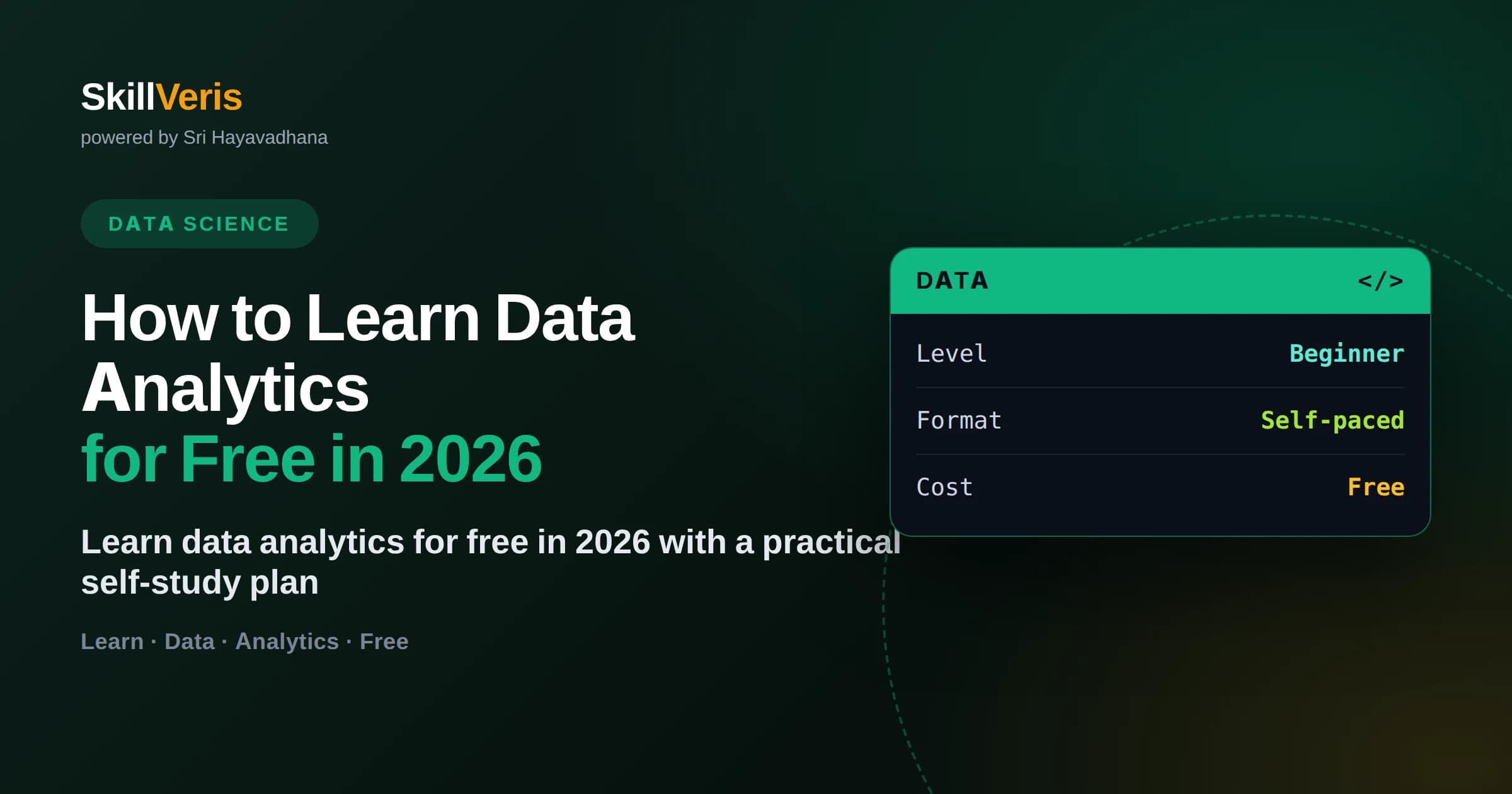 How to Learn Data Analytics for Free in 2026