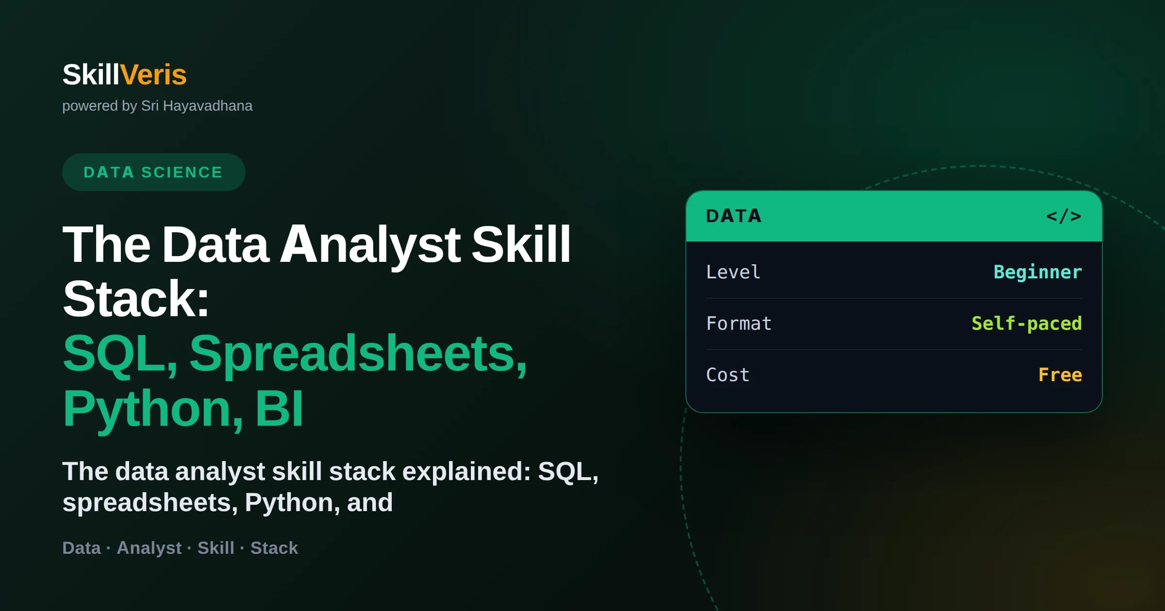 The Data Analyst Skill Stack: SQL, Spreadsheets, Python, BI