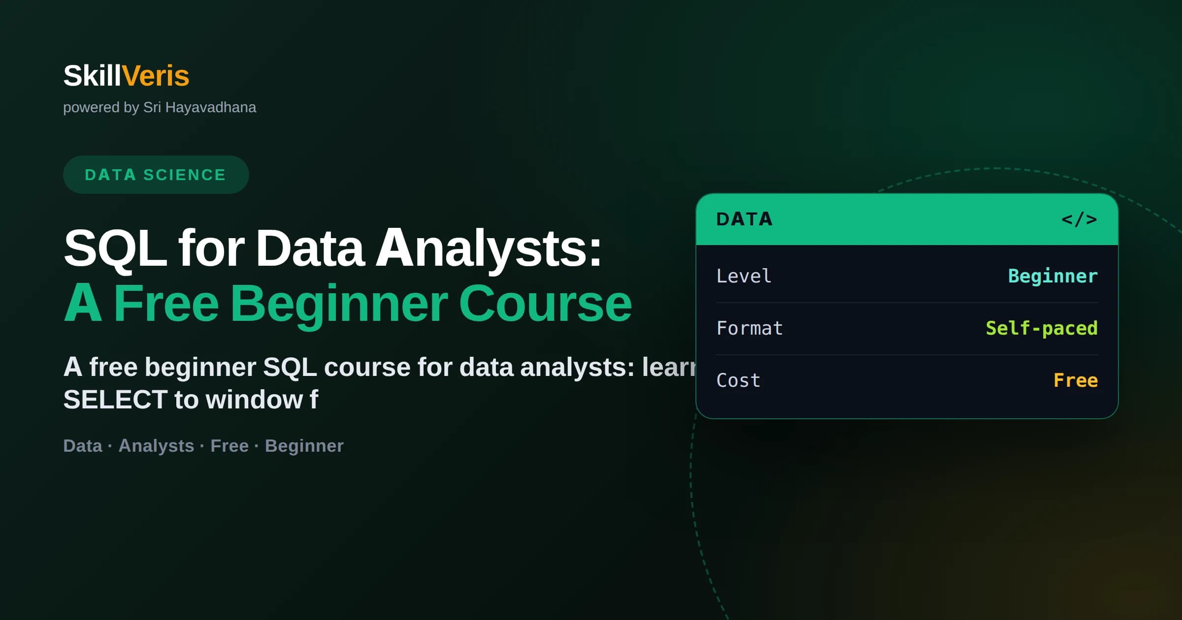 SQL for Data Analysts: A Free Beginner Course