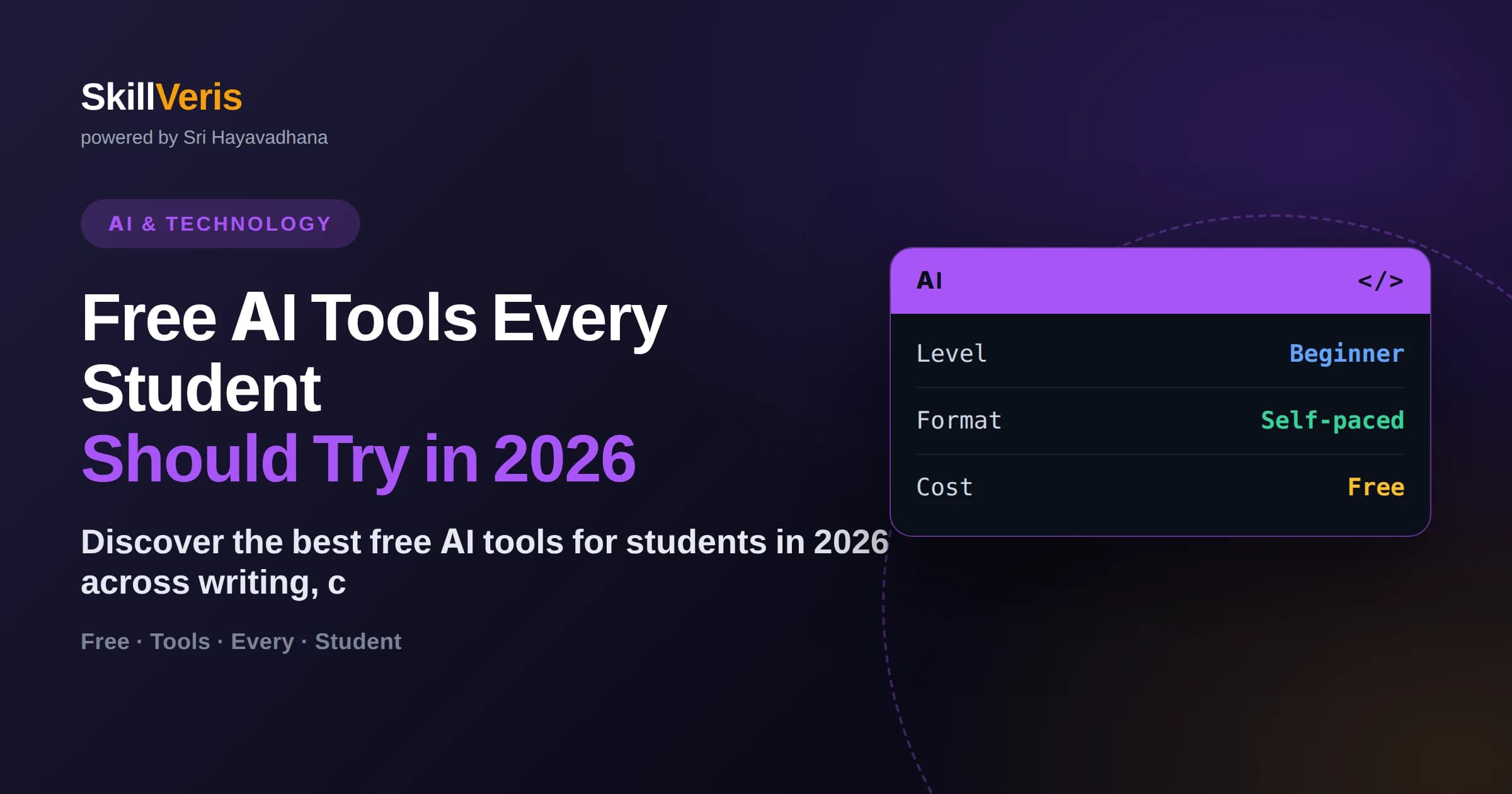 Free AI Tools Every Student Should Try in 2026