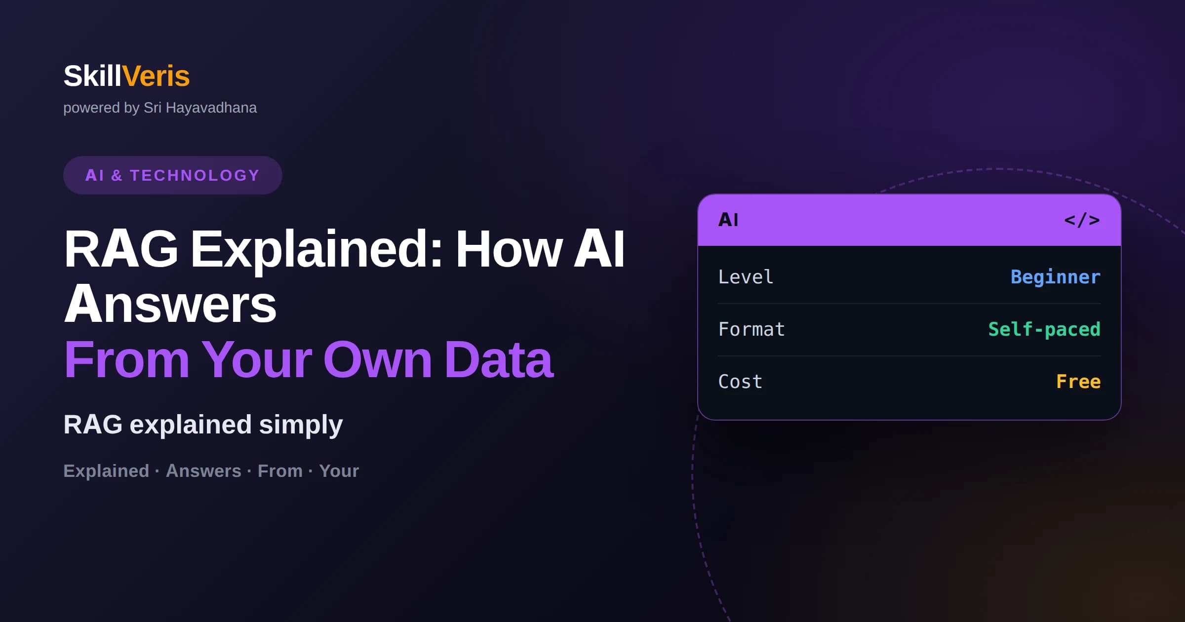 RAG Explained: How AI Answers From Your Own Data