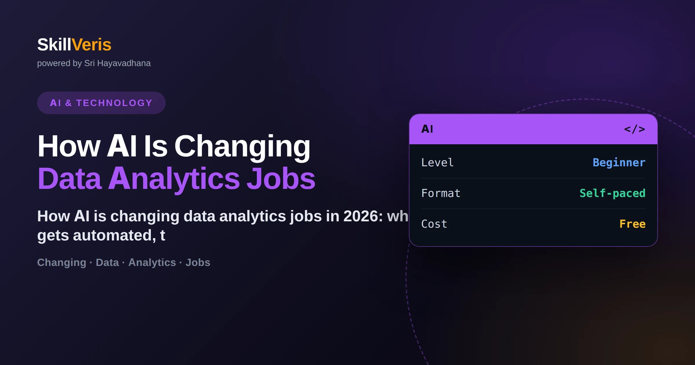 How AI Is Changing Data Analytics Jobs