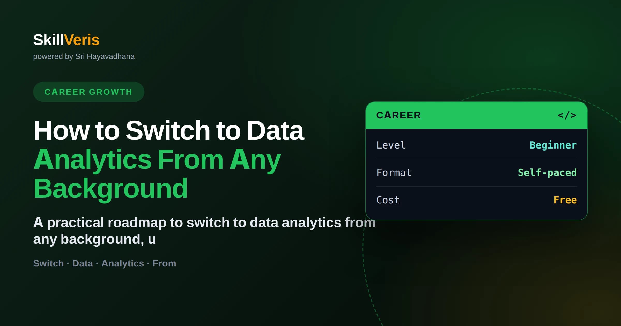 How to Switch to Data Analytics From Any Background