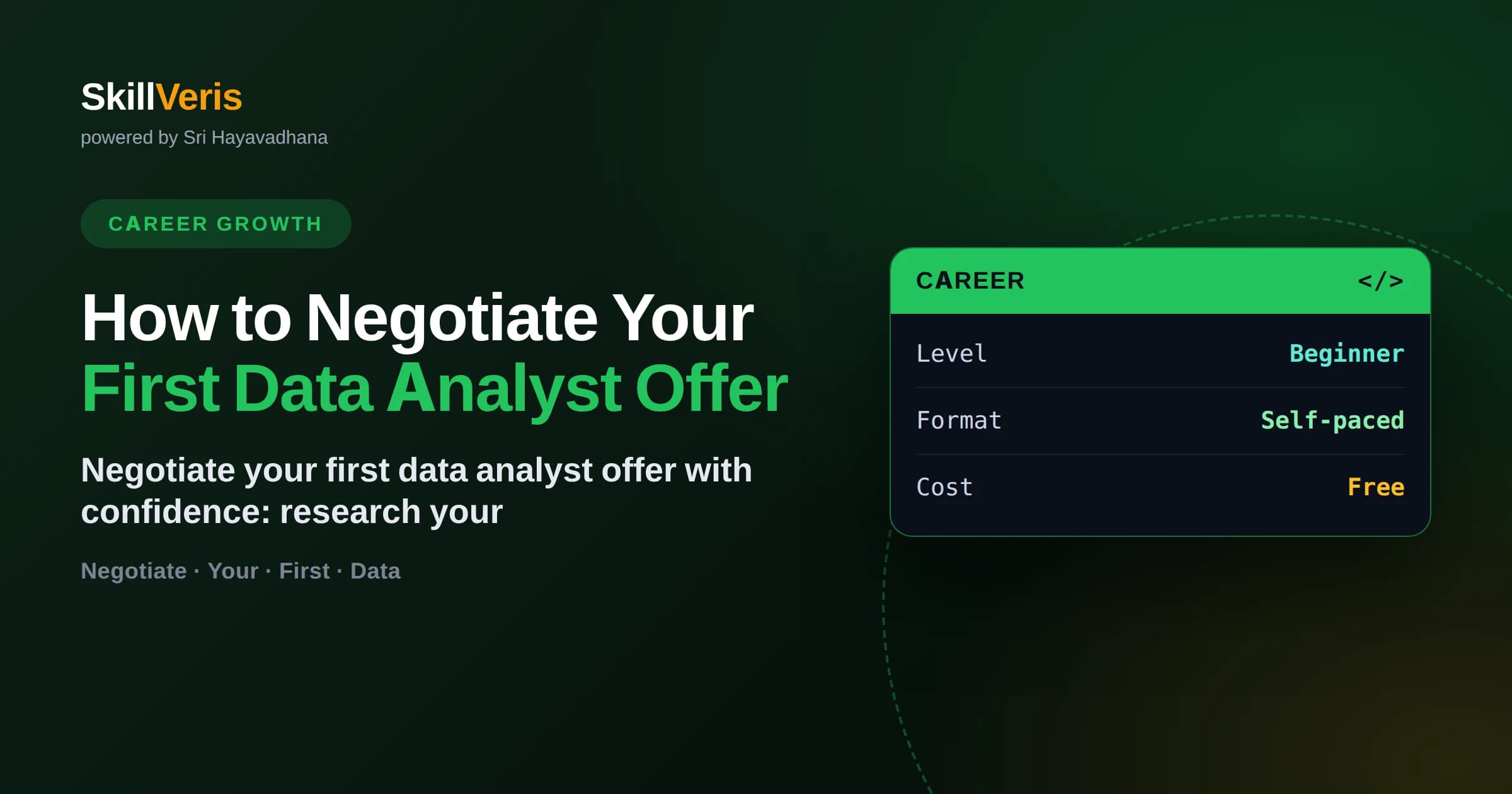 How to Negotiate Your First Data Analyst Offer