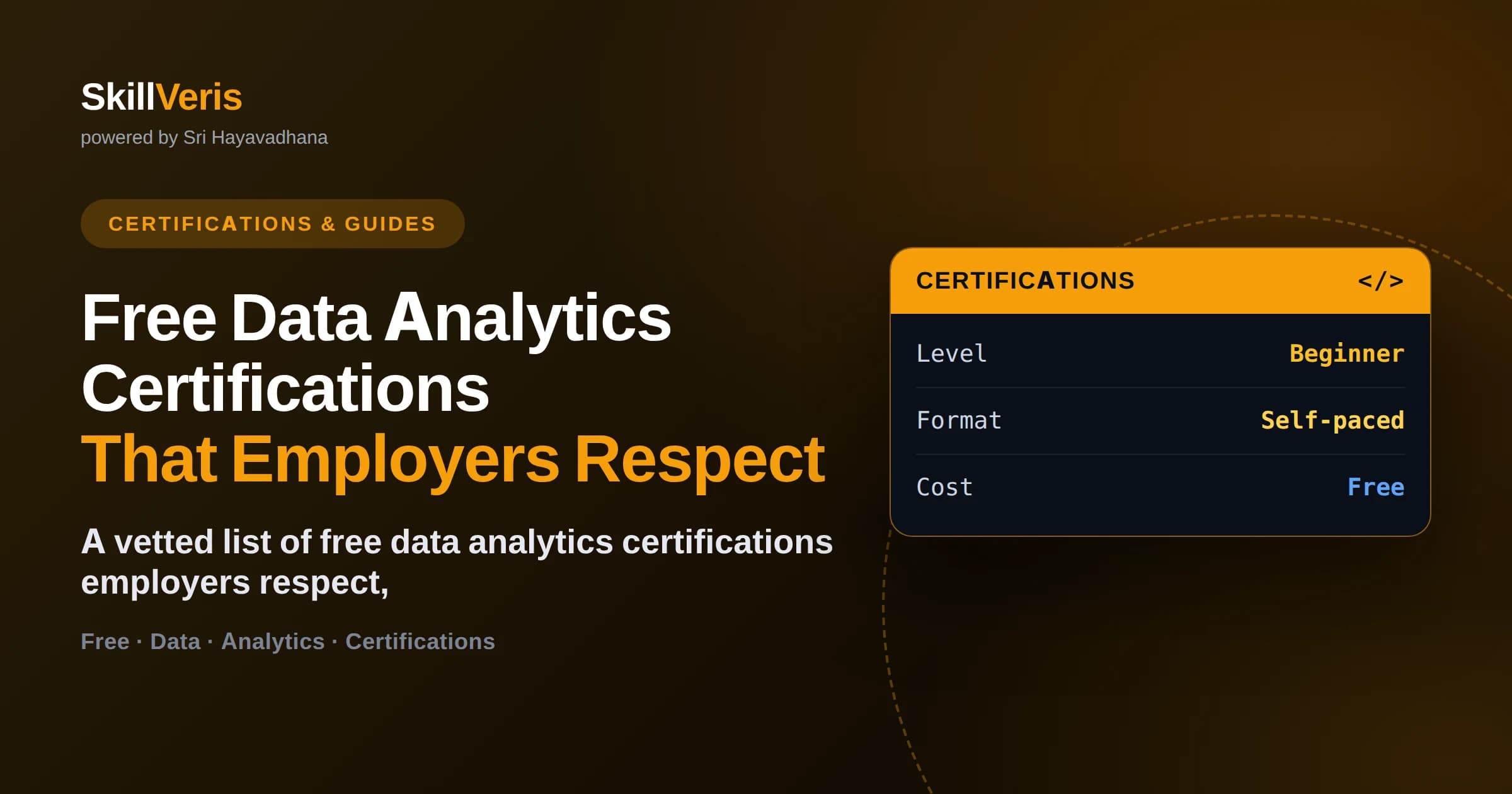 Free Data Analytics Certifications That Employers Respect