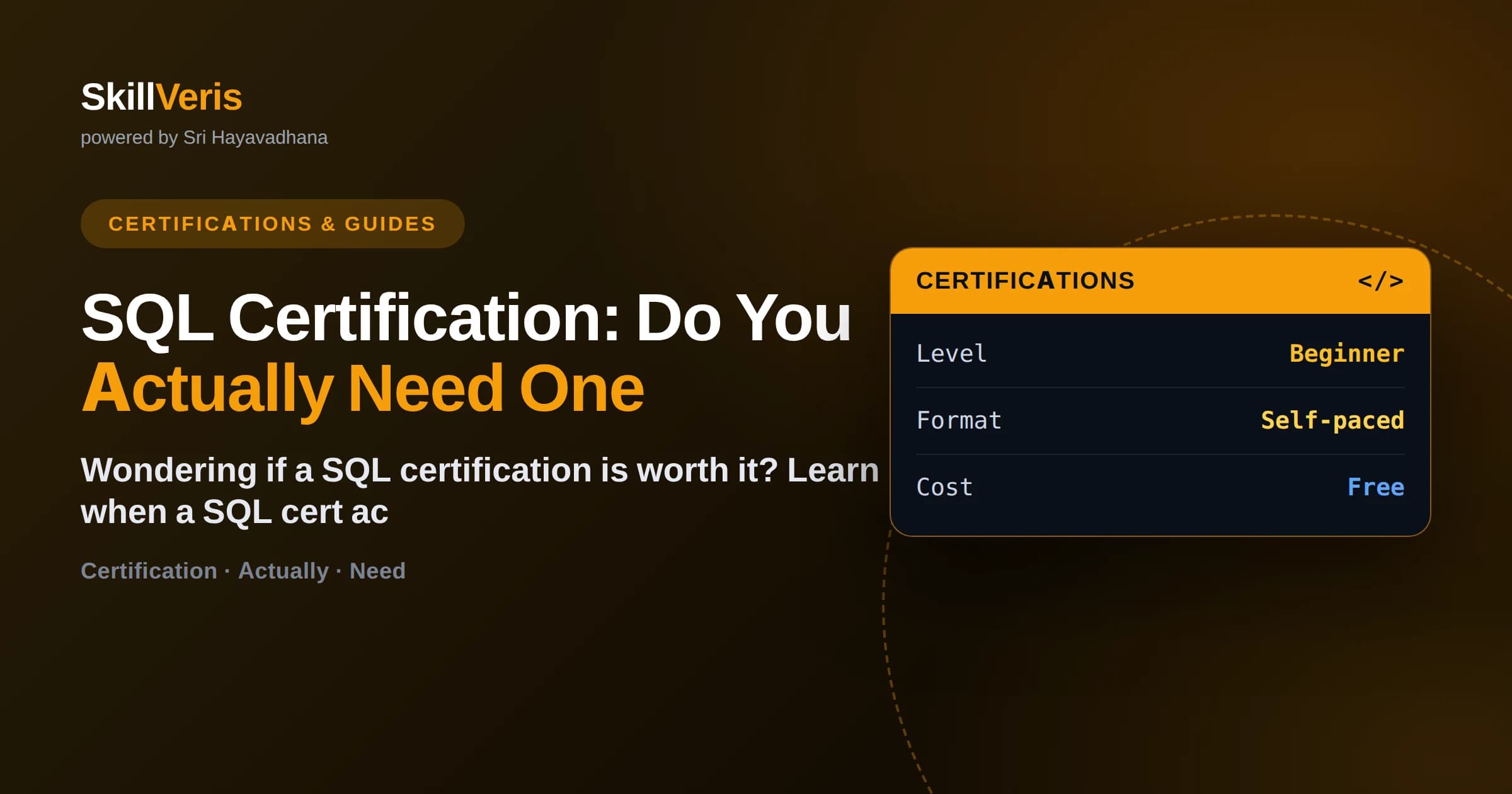 SQL Certification: Do You Actually Need One