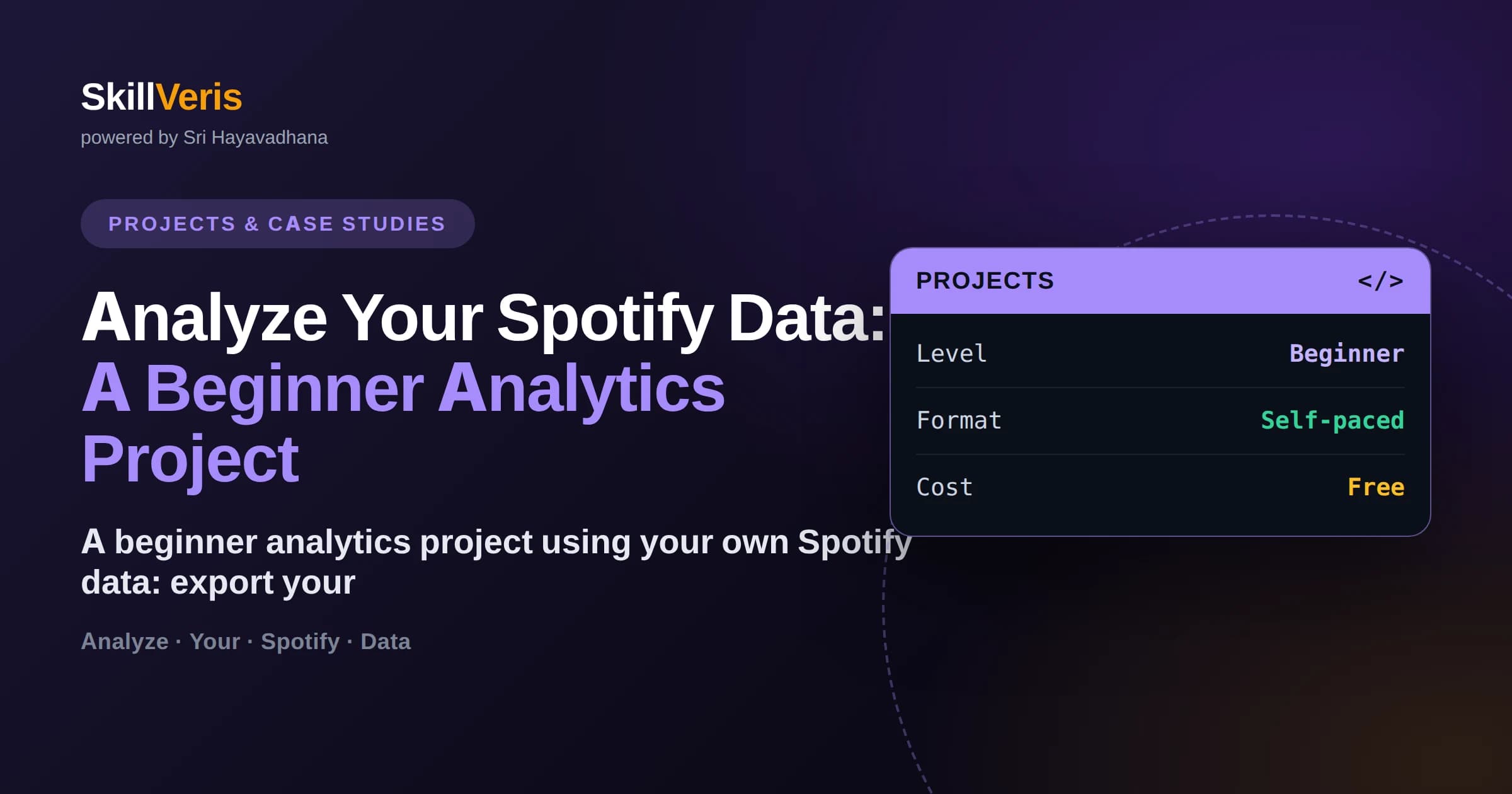 Analyze Your Spotify Data: A Beginner Analytics Project