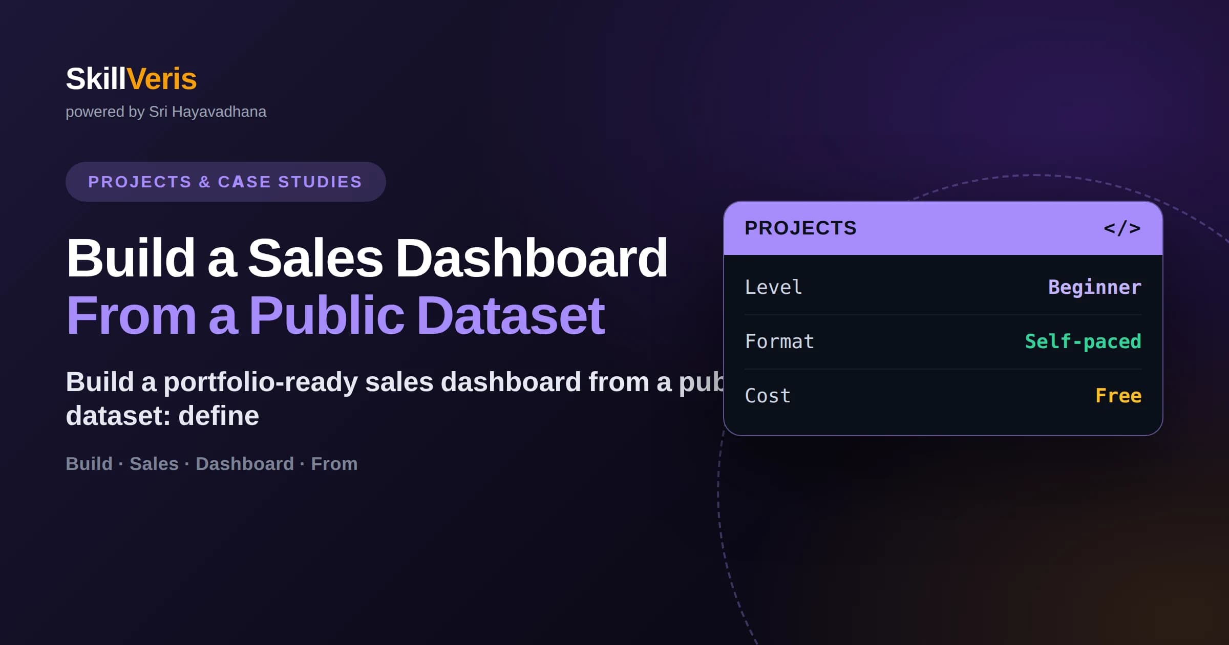 Build a Sales Dashboard From a Public Dataset