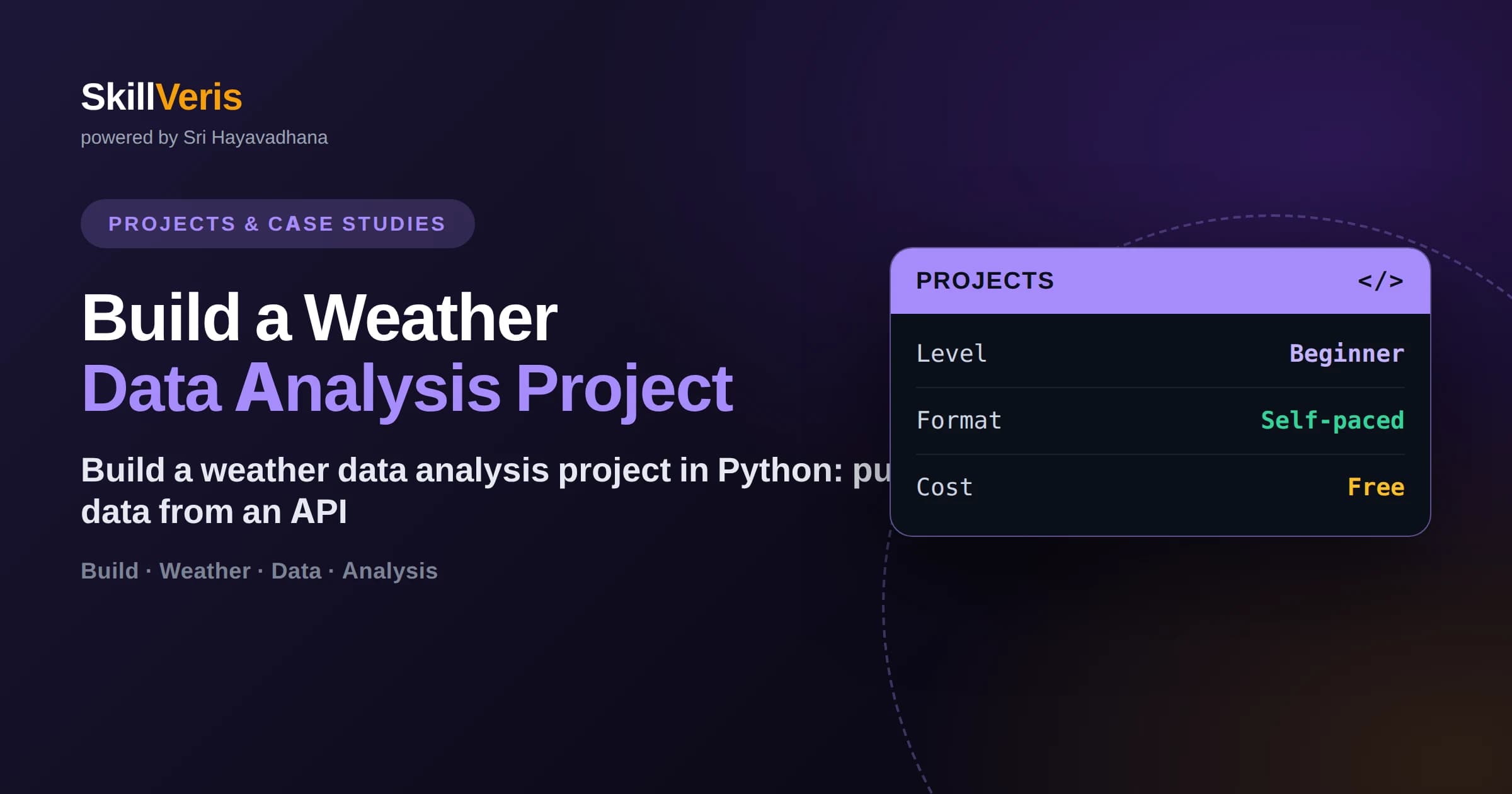 Build a Weather Data Analysis Project