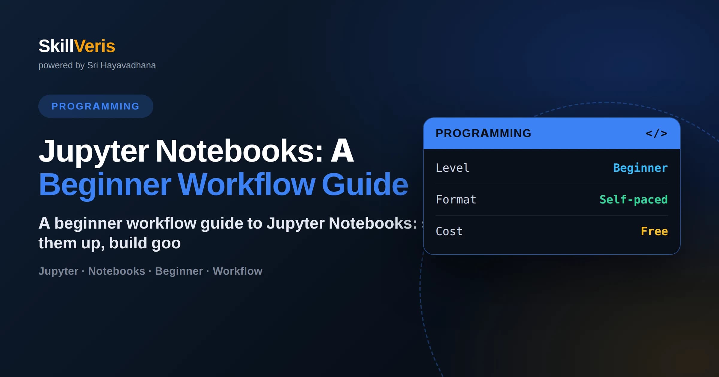 Jupyter Notebooks: A Beginner Workflow Guide