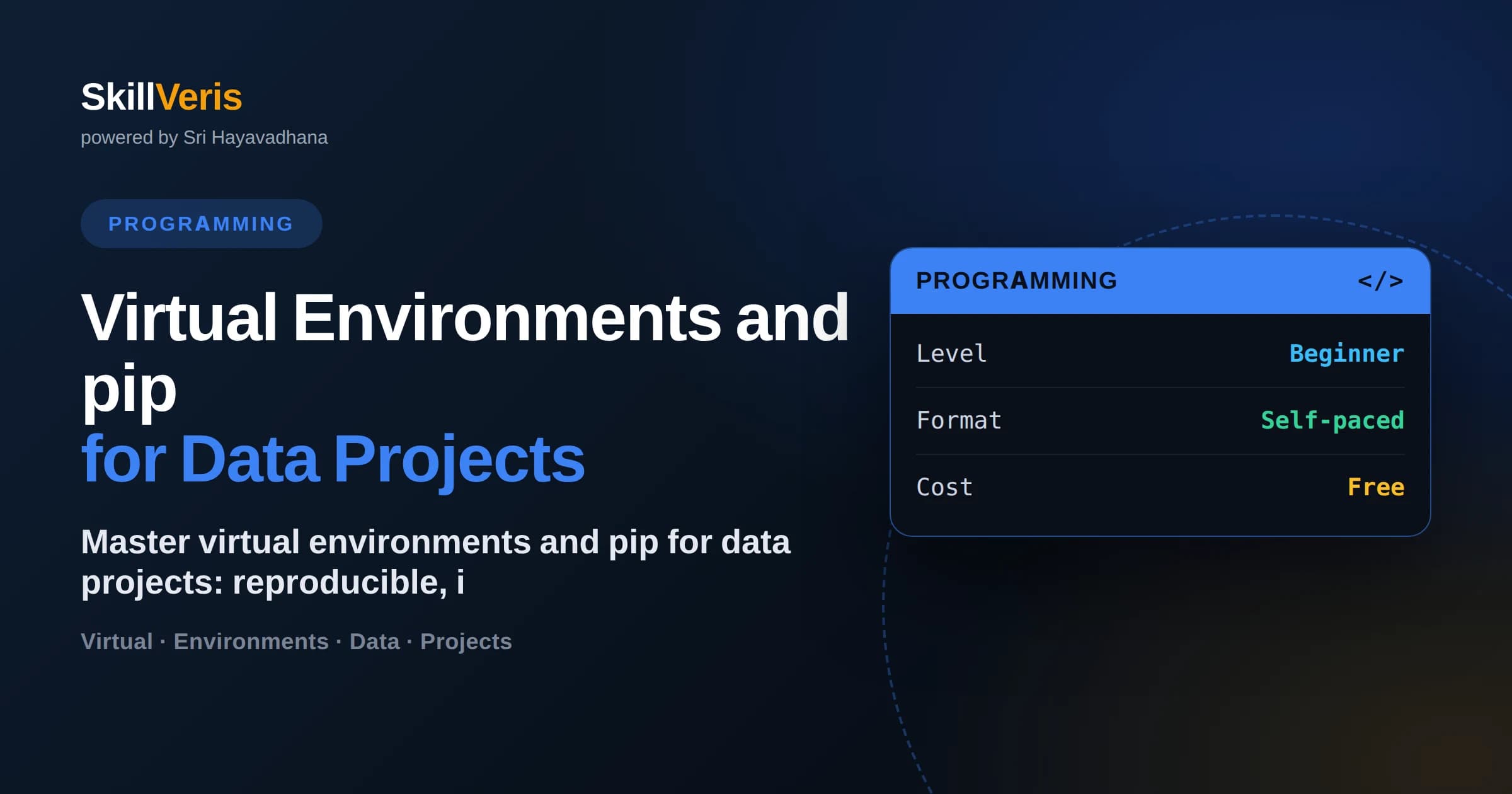 Virtual Environments and pip for Data Projects