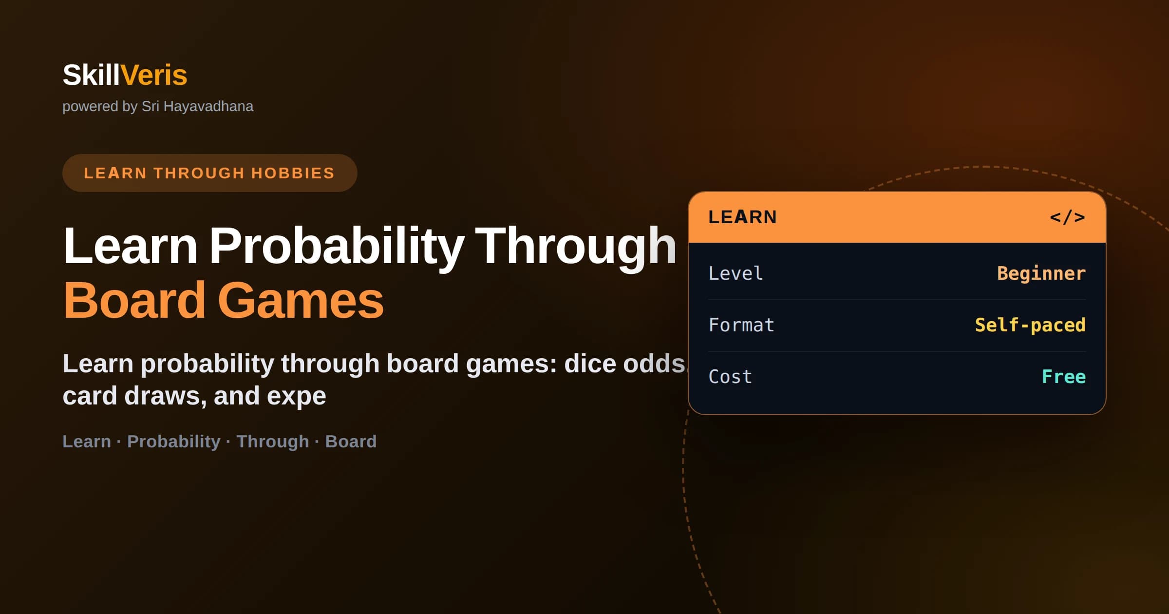 Learn Probability Through Board Games