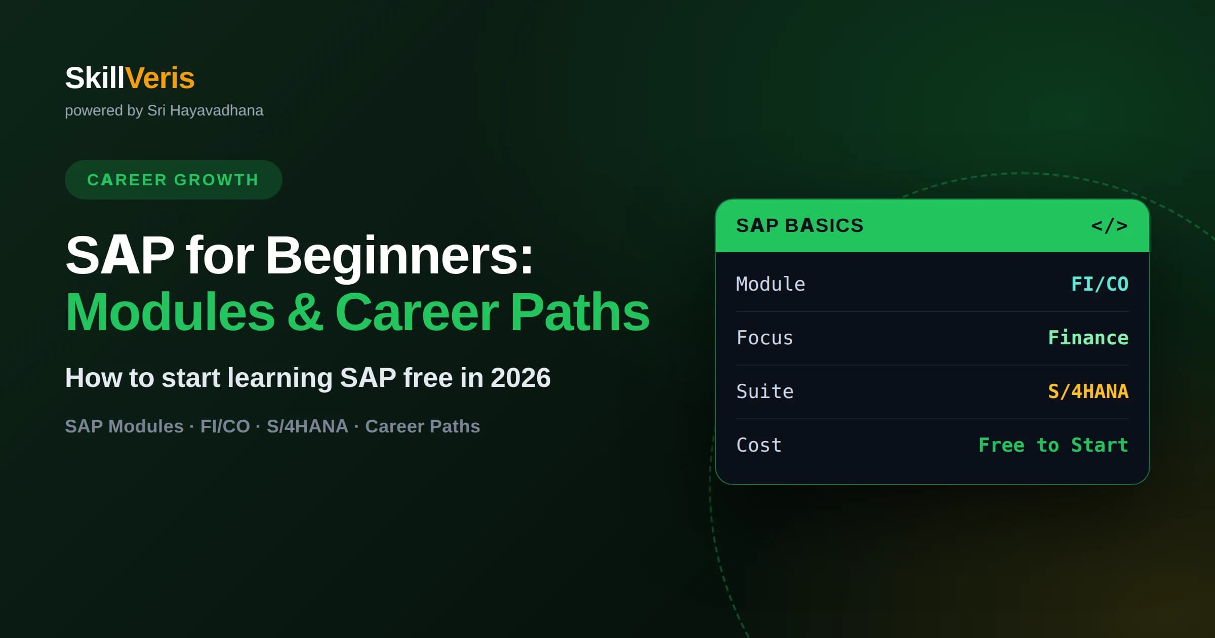 SAP for Beginners: Modules & Career Paths