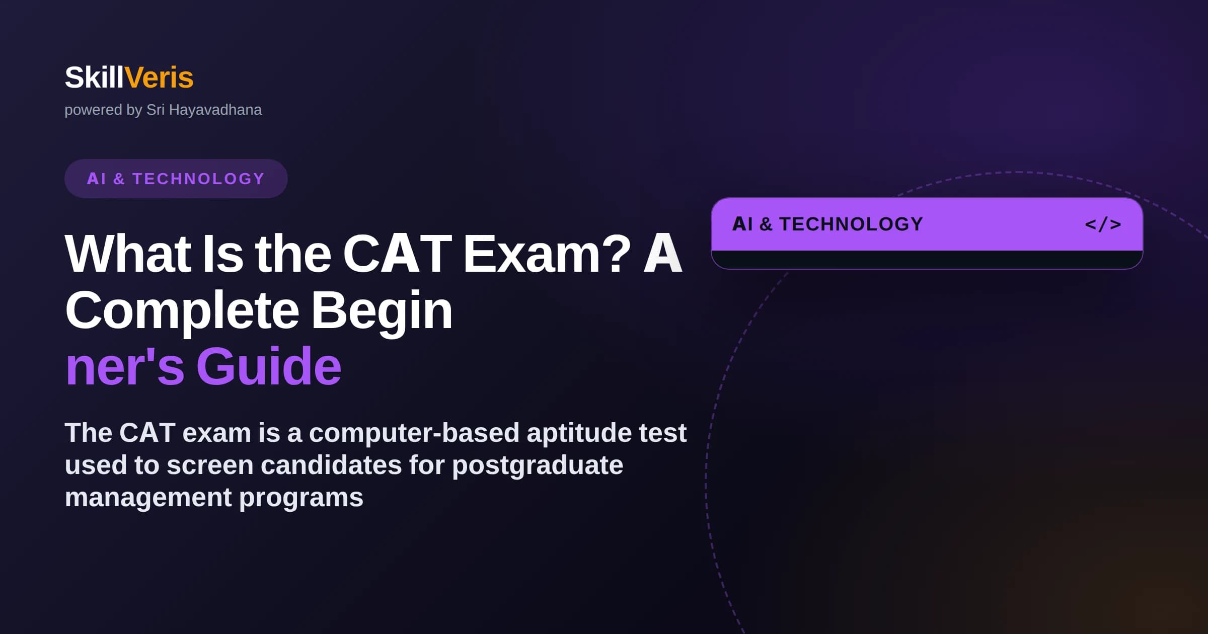 What Is the CAT Exam? A Complete Beginner's Guide