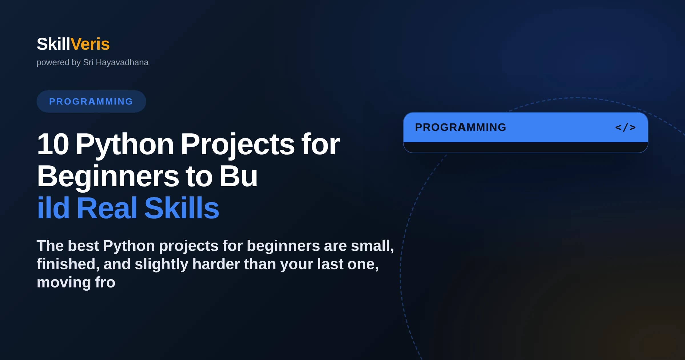 10 Python Projects for Beginners to Build Real Skills