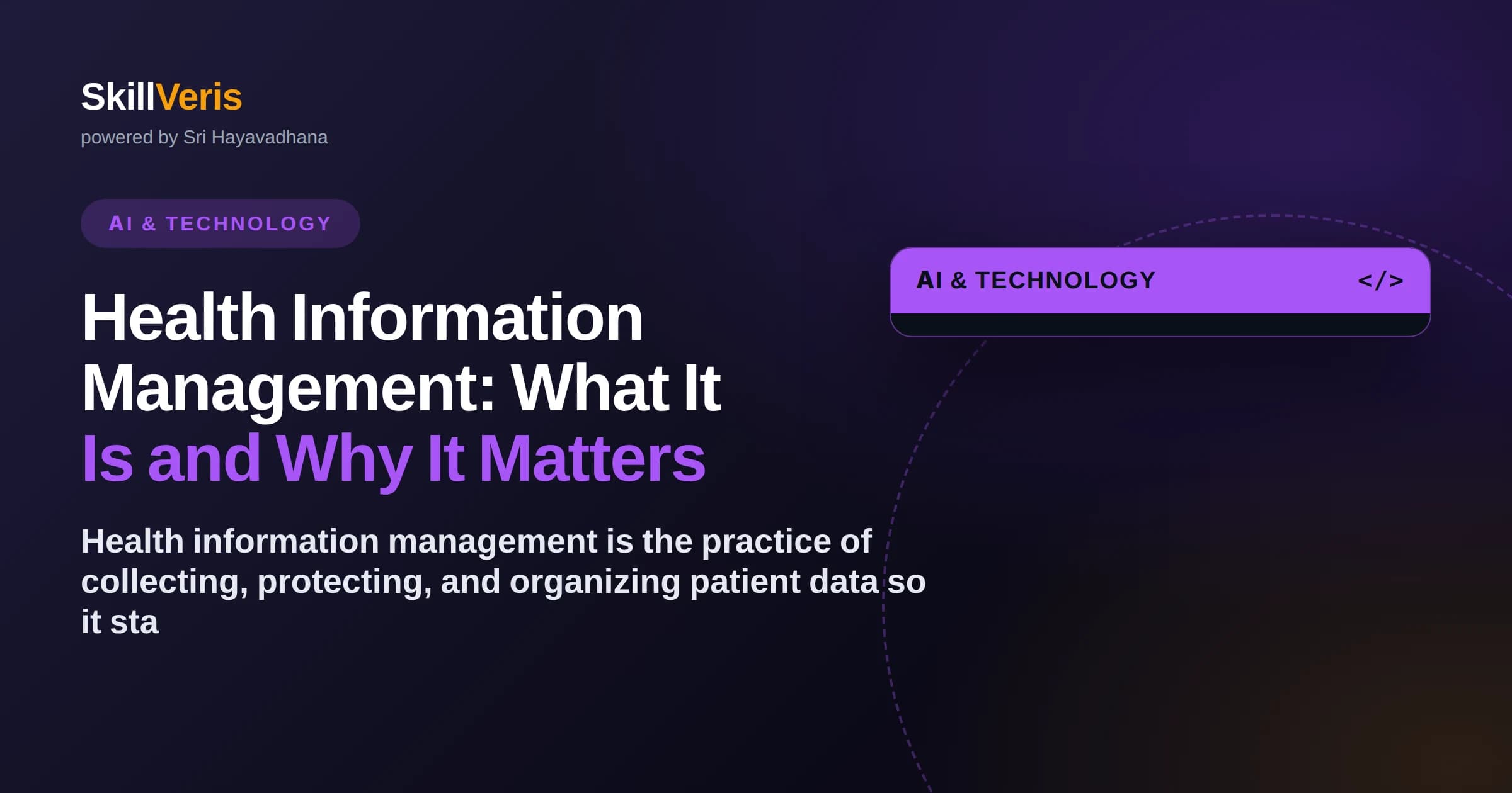 Health Information Management: What It Is and Why It Matters