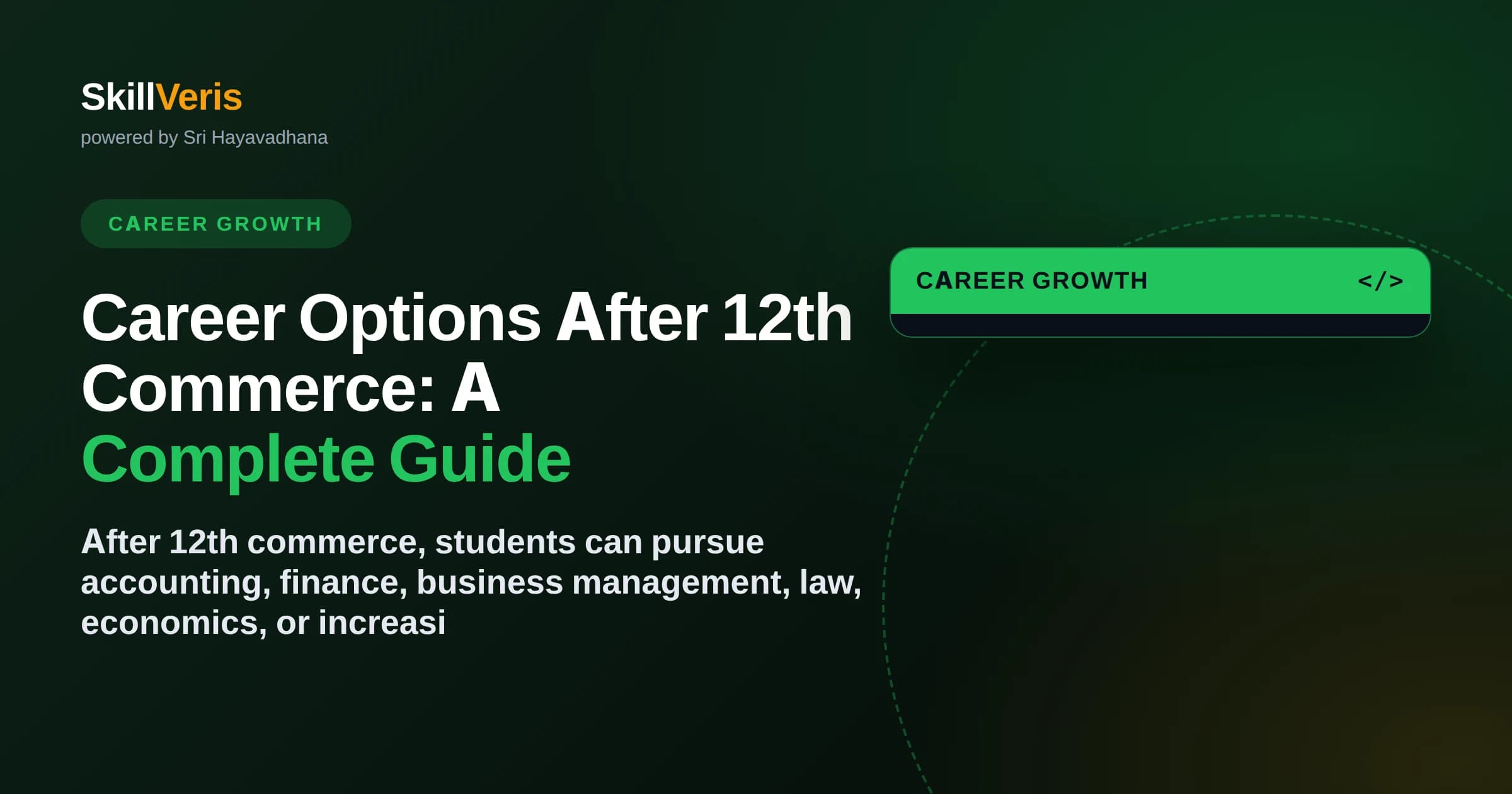 Career Options After 12th Commerce: A Complete Guide