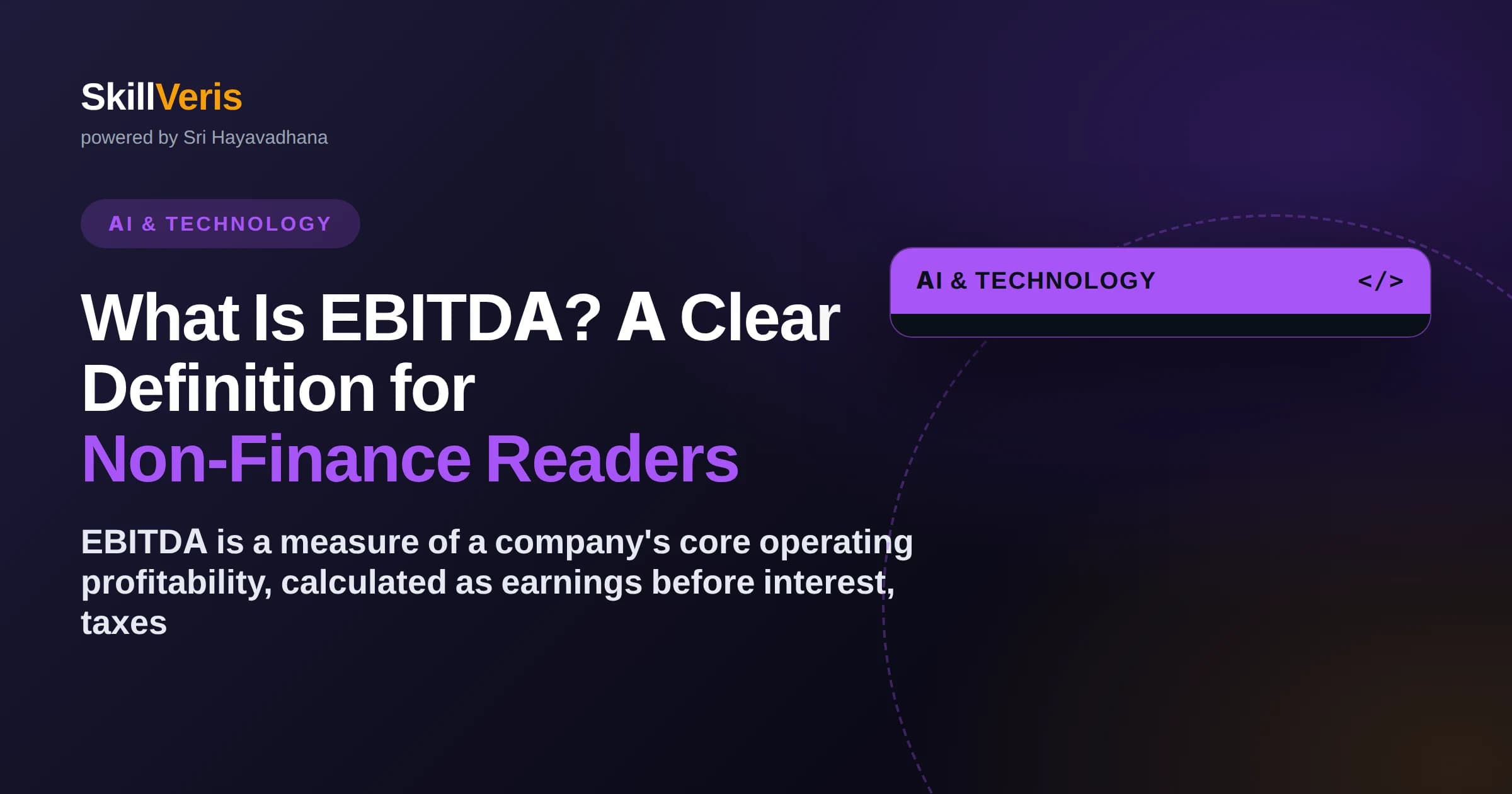 What Is EBITDA? A Clear Definition for Non-Finance Readers