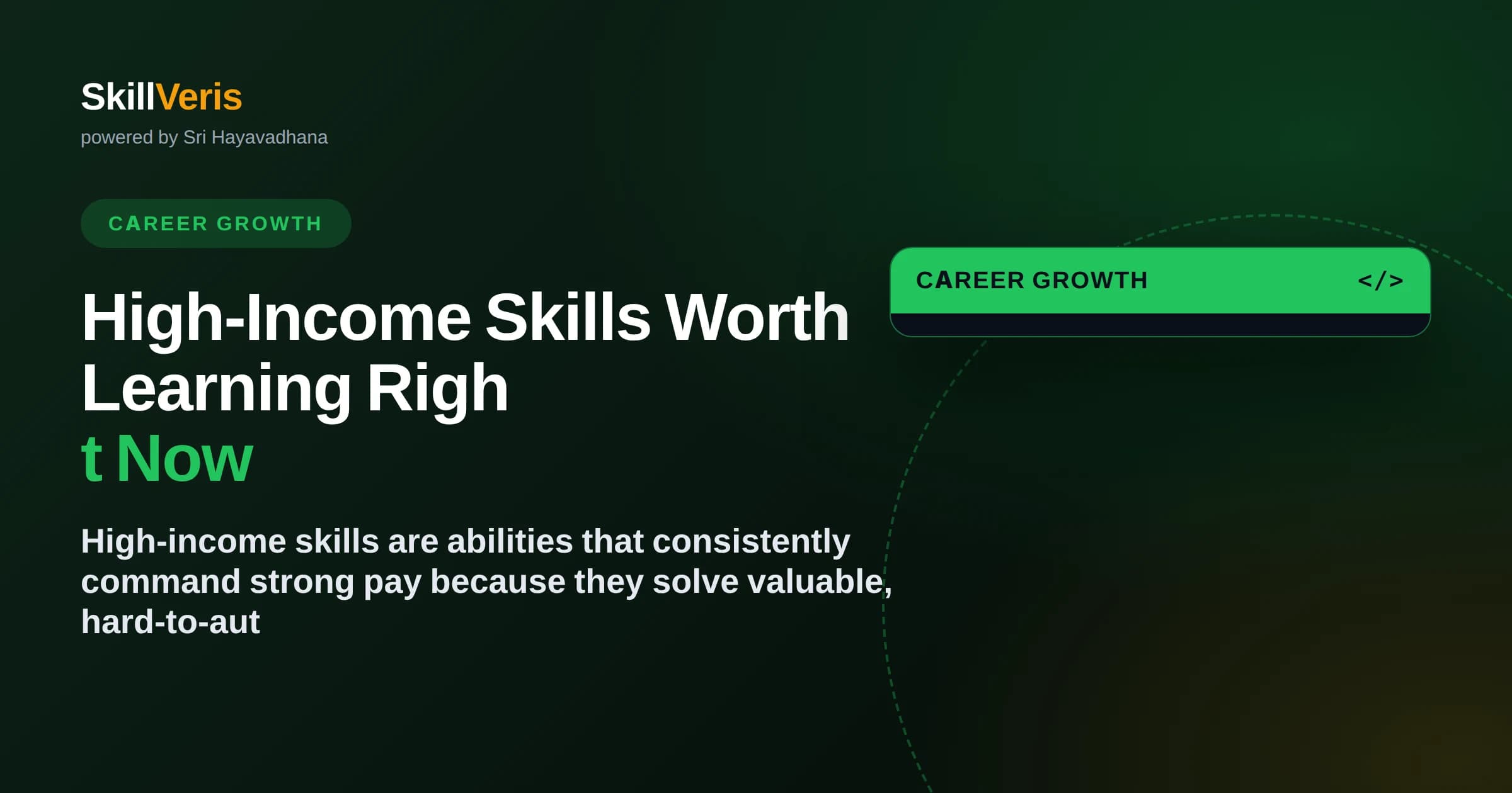 High-Income Skills Worth Learning Right Now