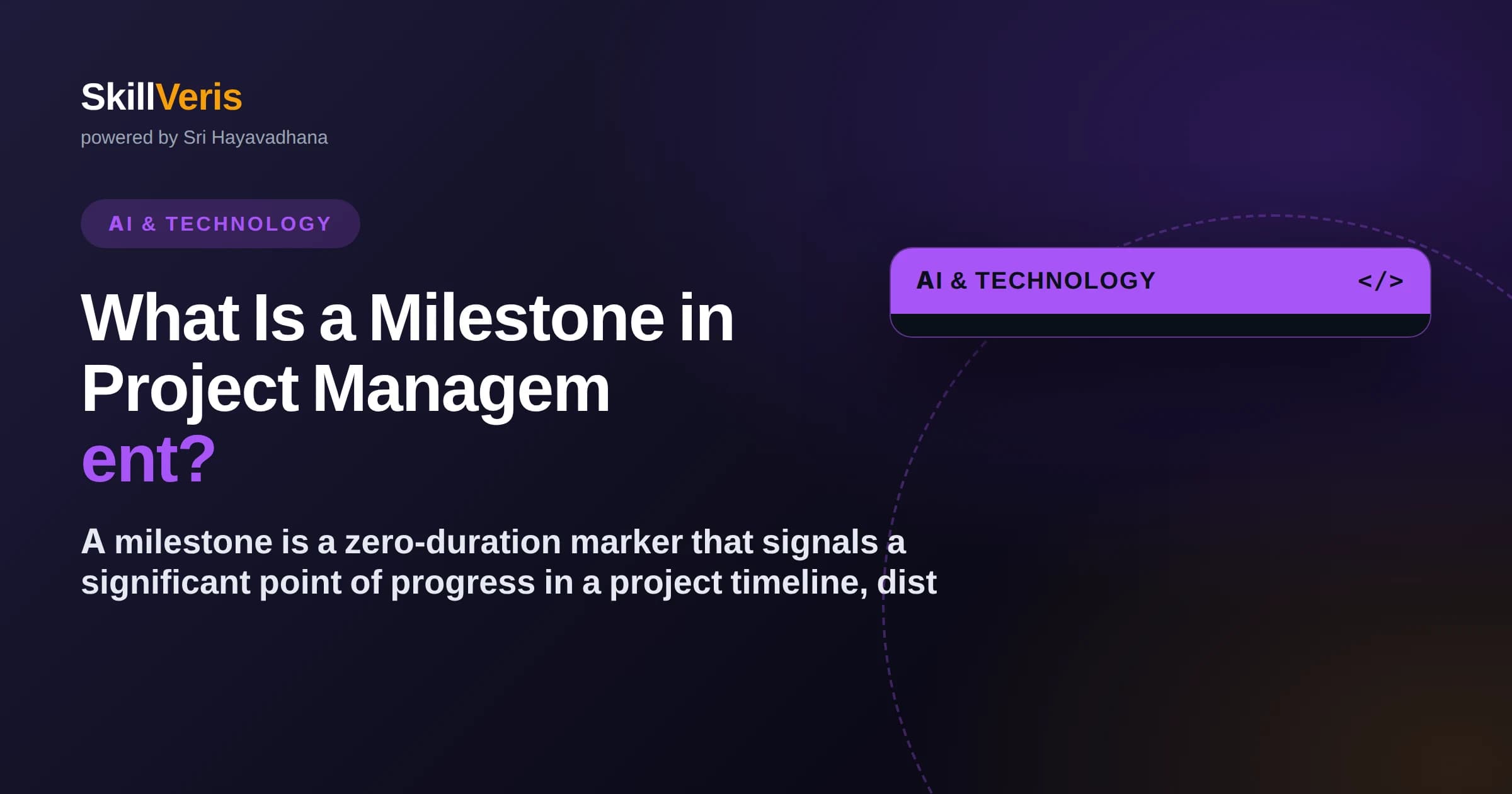 What Is a Milestone in Project Management?