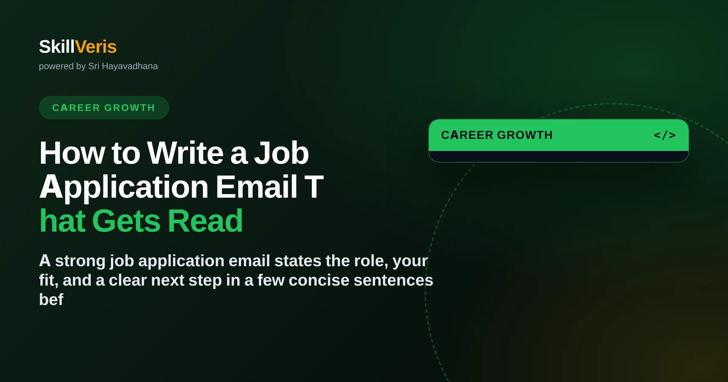 How to Write a Job Application Email That Gets Read