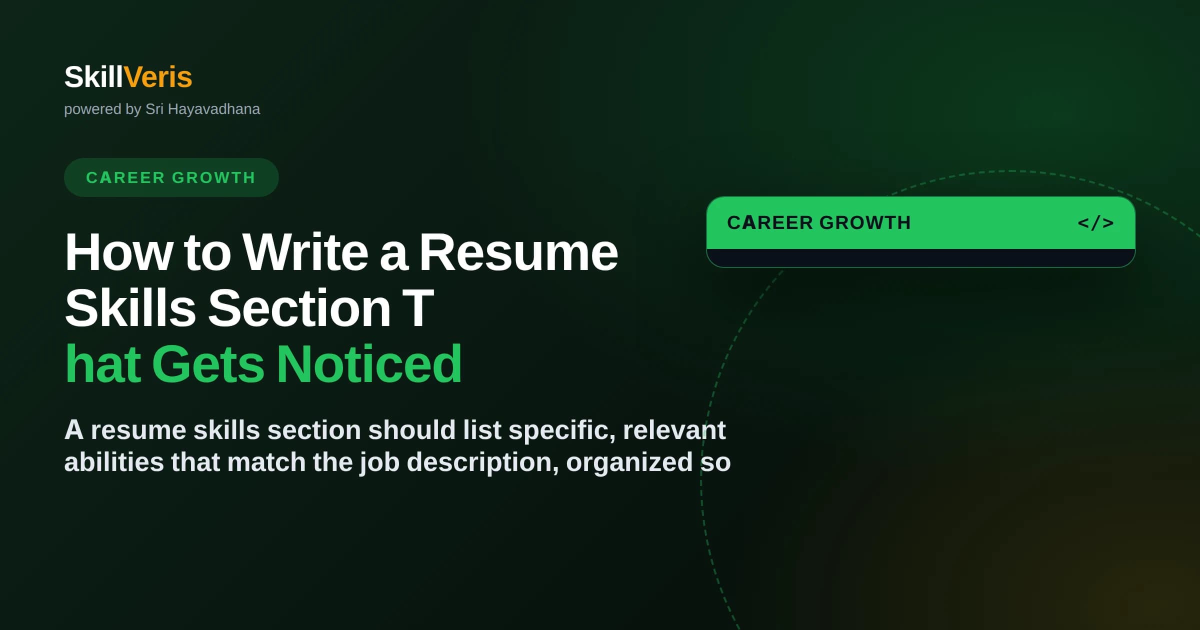 How to Write a Resume Skills Section That Gets Noticed
