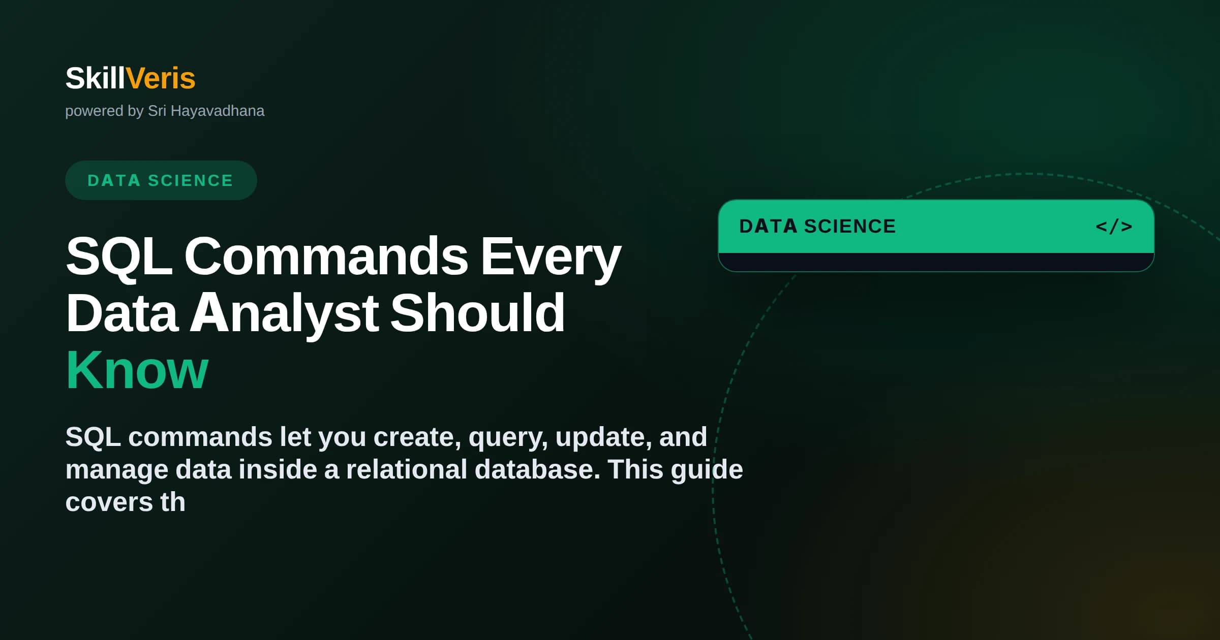 SQL Commands Every Data Analyst Should Know