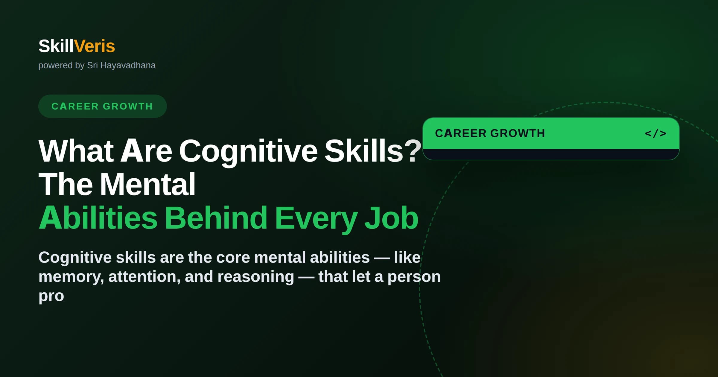 What Are Cognitive Skills? The Mental Abilities Behind Every Job